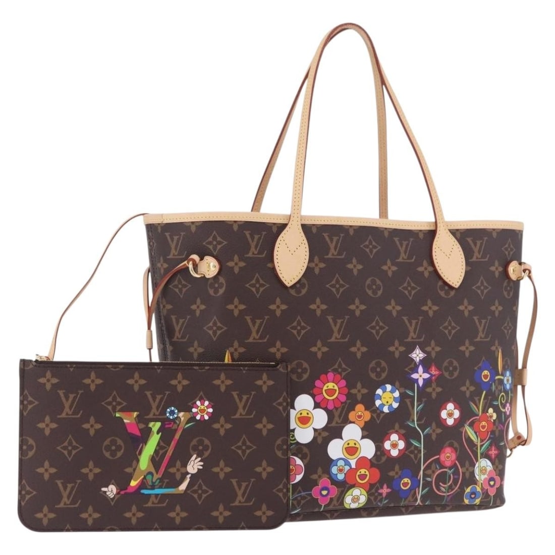 Louis Vuitton M13271 Neverfull MM Vivienne Monogram Canvas Tote: Louis Vuitton M13271 Neverfull MM Vivienne Monogram Canvas Tote Louis Vuitton Monogram Vivienne Neverfull MM tote bag crafted in Monogram canvas. This women's tote is made in France and includes a dus