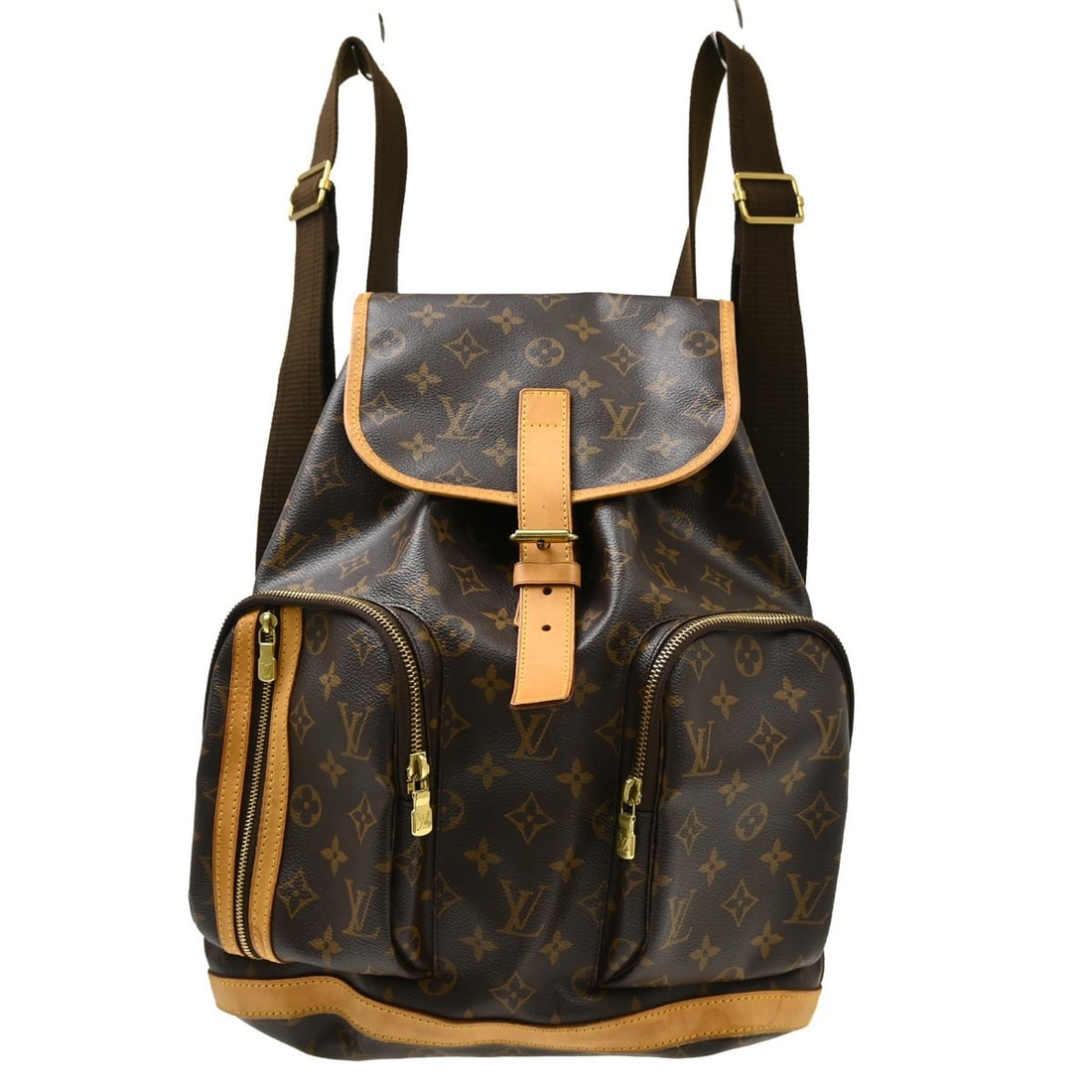 Louis Vuitton Sac A Dos Bosphore Monogram Canvas Backpack M40107: Louis Vuitton Sac A Dos Bosphore Monogram Canvas Backpack M40107 Louis Vuitton Monogram Sac A Dos Bosphore Backpack M40107 is a large women's backpack in brown Monogram canvas and leather. It features
