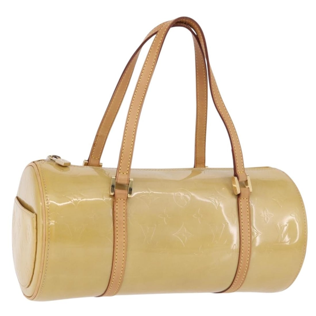 Louis Vuitton Bedford Monogram Vernis Beige Patent Leather Handbag M91006: Louis Vuitton Bedford Monogram Vernis Beige Patent Leather Handbag M91006 Louis Vuitton Monogram Vernis Bedford handbag in beige patent leather, made in France. The bag features the Monogram Vernis fi