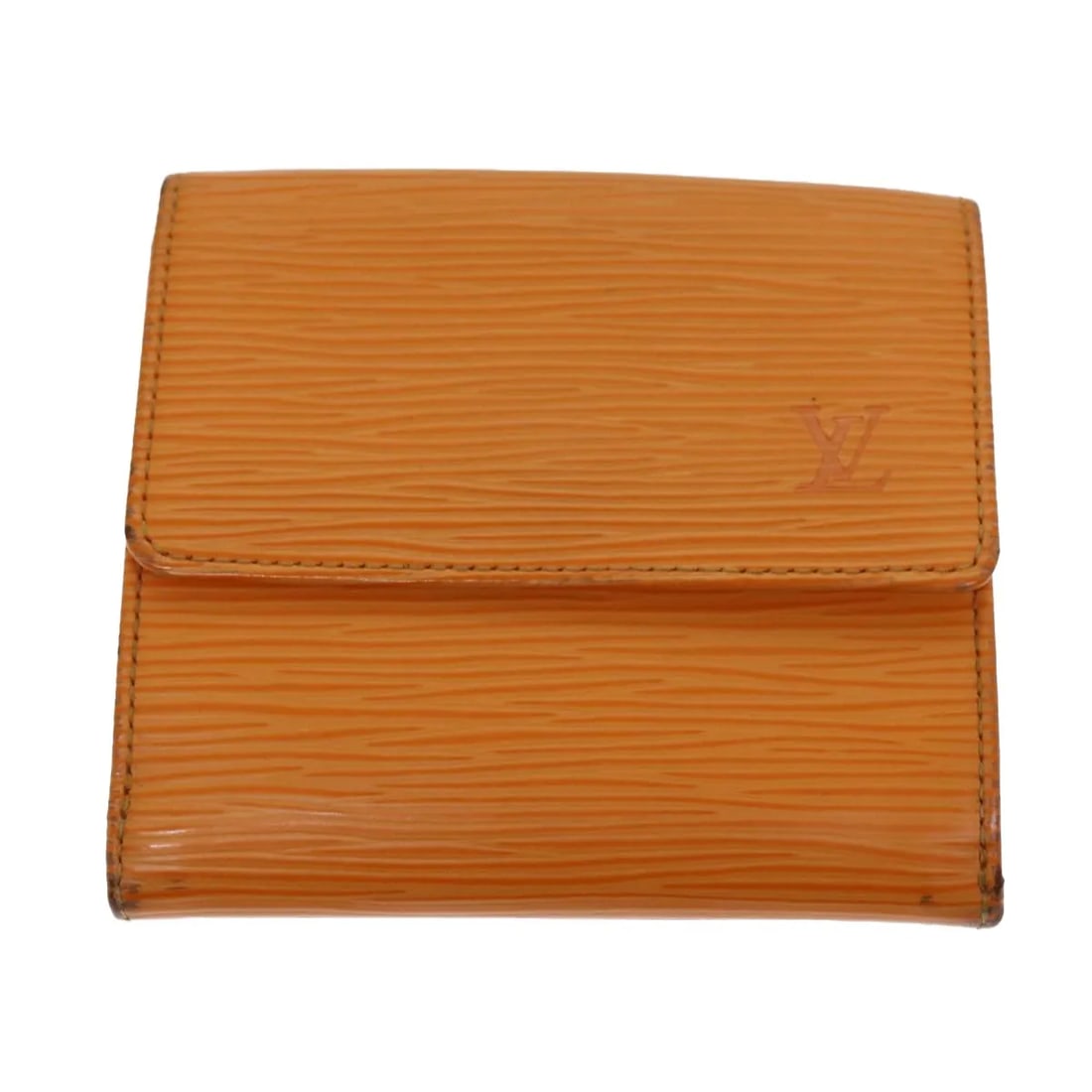 Louis Vuitton Epi Leather Compact Wallet Porte Tresor International: Louis Vuitton Epi Leather Compact Wallet Porte Tresor International Louis Vuitton Compact Porte Tresor International wallet in orange leather. This unisex piece is made in France and shows fair overal