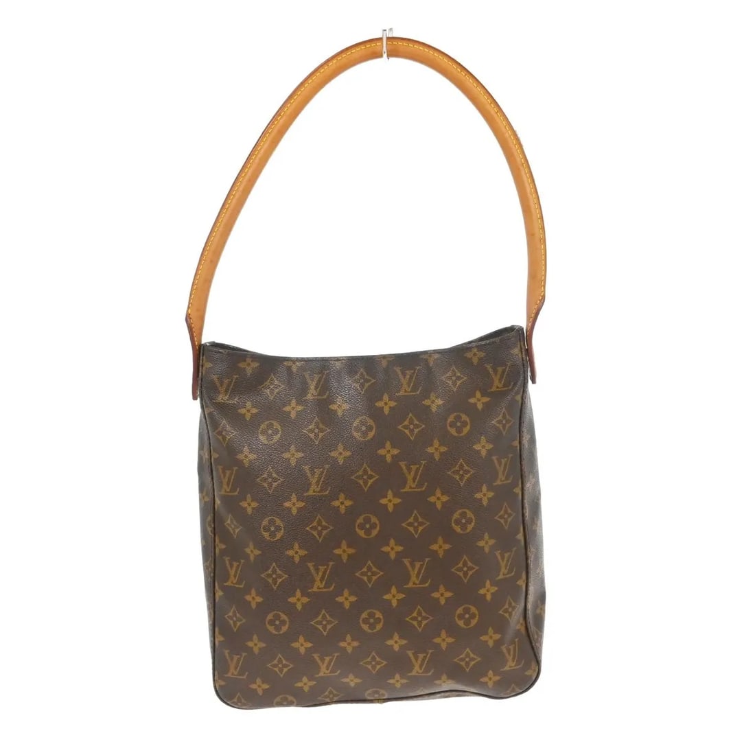 Louis Vuitton Looping Shoulder Bag in Brown Monogram Canvas: Louis Vuitton Looping Shoulder Bag in Brown Monogram Canvas Louis Vuitton Monogram Looping handbag in brown canvas. This piece is made in France and remains in good condition with visible wear, includ