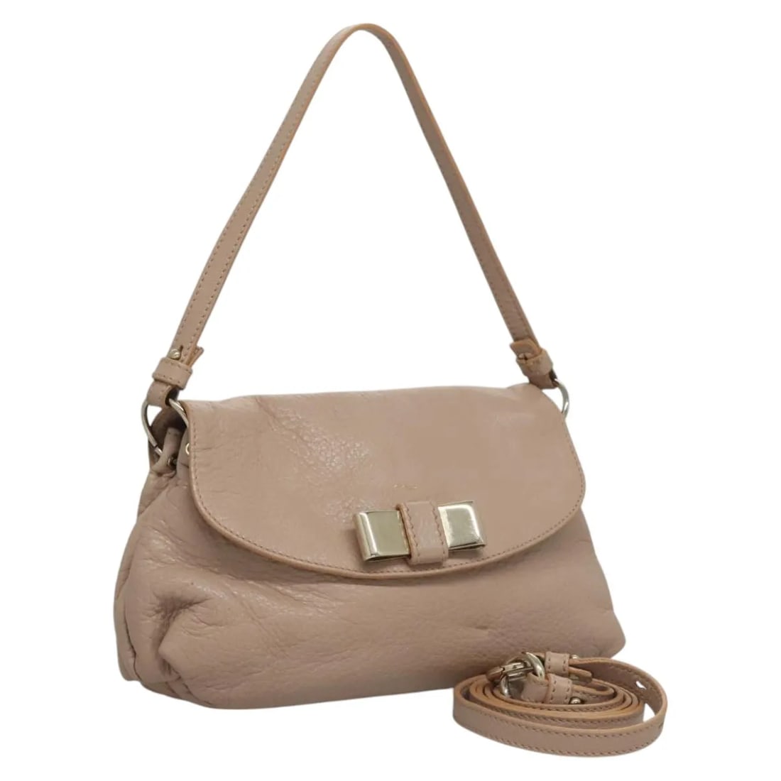 Chloe Lily pink leather handbag 21cm x 12cm x 4cm: Chloe Lily pink leather handbag 21cm x 12cm x 4cm This Chloe Lily handbag is crafted from pink leather and designed for women. Featuring a compact silhouette, it is made in Romania and offers both a h