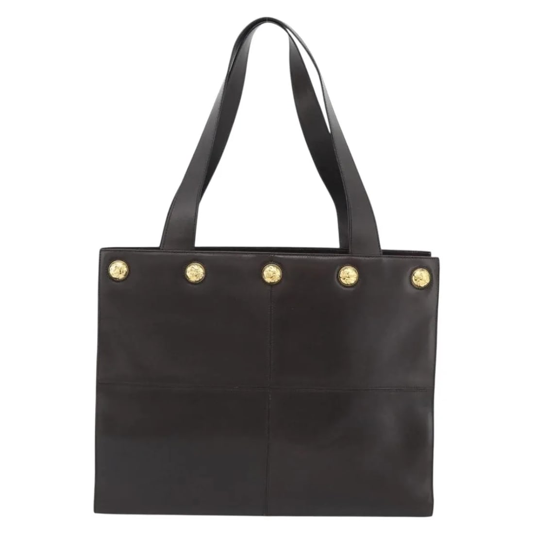 Brown Leather Handbag Salvatore Ferragamo Vintage Italy: Brown Leather Handbag Salvatore Ferragamo Vintage Italy Vintage Salvatore Ferragamo leather bag in brown, designed for women and made in Italy. The item is in fair condition with light exterior wear, 
