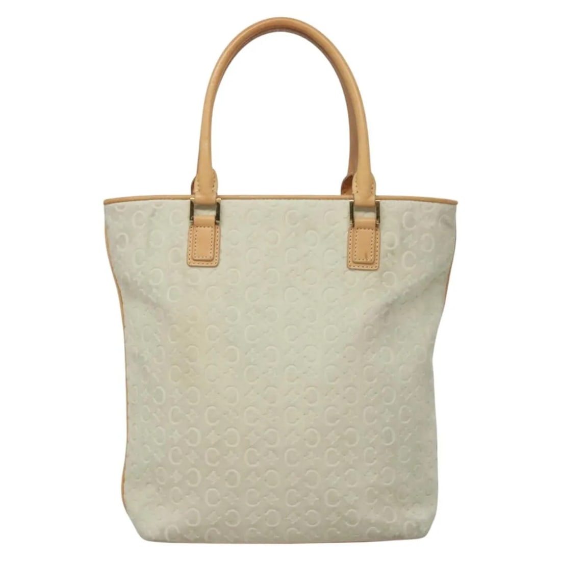 Celine Vintage Macadam white suede tote bag: Celine Vintage Macadam white suede tote bag This Celine Vintage Macadam Tote bag features the signature Macadam pattern in white suede. Designed for women, it offers a spacious interior and classic st