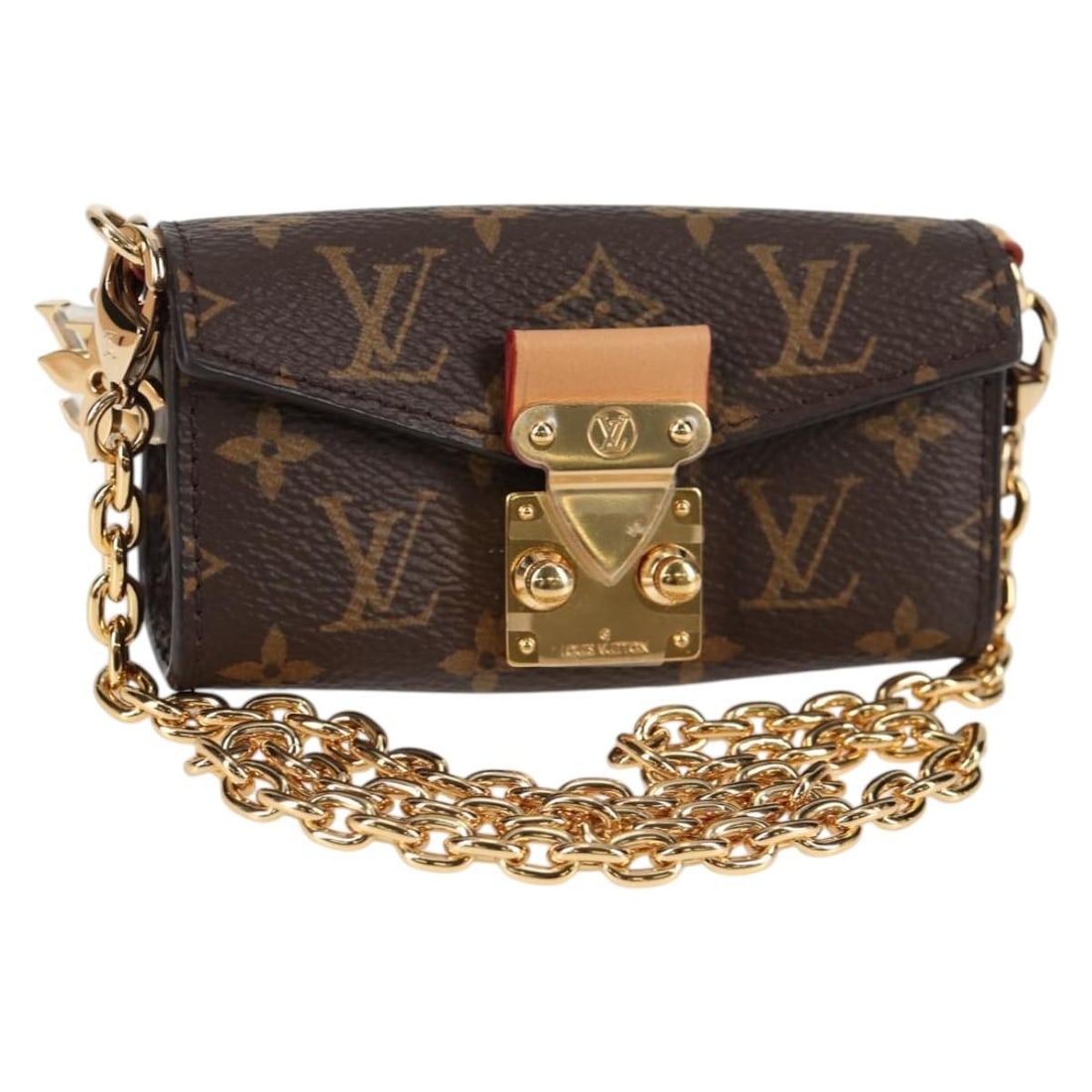 Louis Vuitton M00991 Monogram Canvas Pouch with Dust Bag Box: Louis Vuitton M00991 Monogram Canvas Pouch with Dust Bag Box A Louis Vuitton Bitsy Pouch in Monogram canvas, presented in the Monogram colorway. This pouch comes with a dust bag and item box. It was m