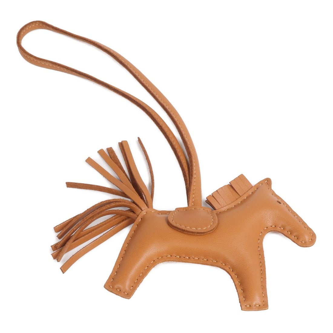 HERMES Rodeo PM Milo Lambskin Charm Brown with Box (1 of 8)