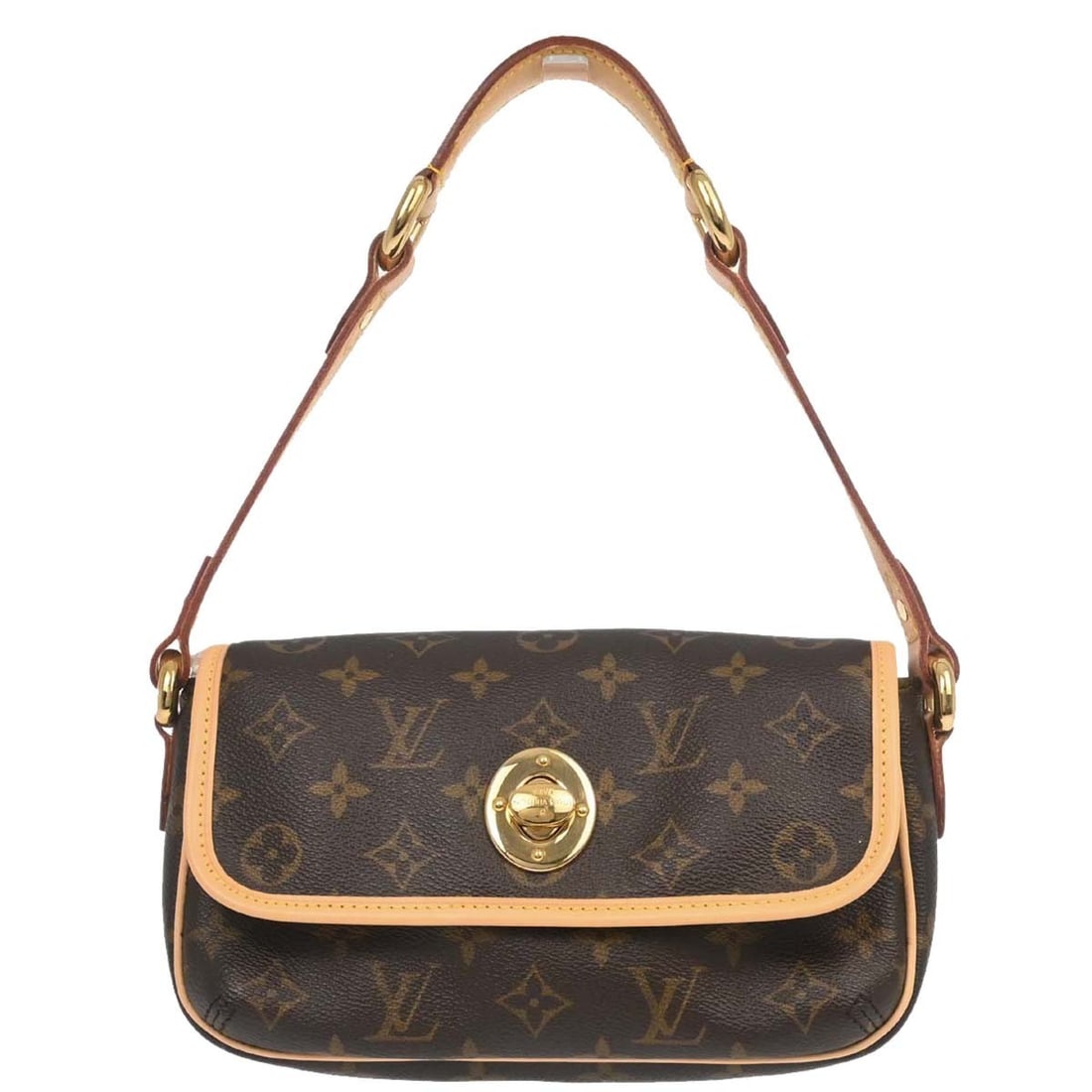 Louis Vuitton Tikal PM Monogram Canvas Top Handle Bag M40078: Louis Vuitton Tikal PM Monogram Canvas Top Handle Bag M40078 Louis Vuitton Tikal PM handbag in brown Monogram canvas with leather trim. This women's small top-handle bag features a turn-lock closure, 