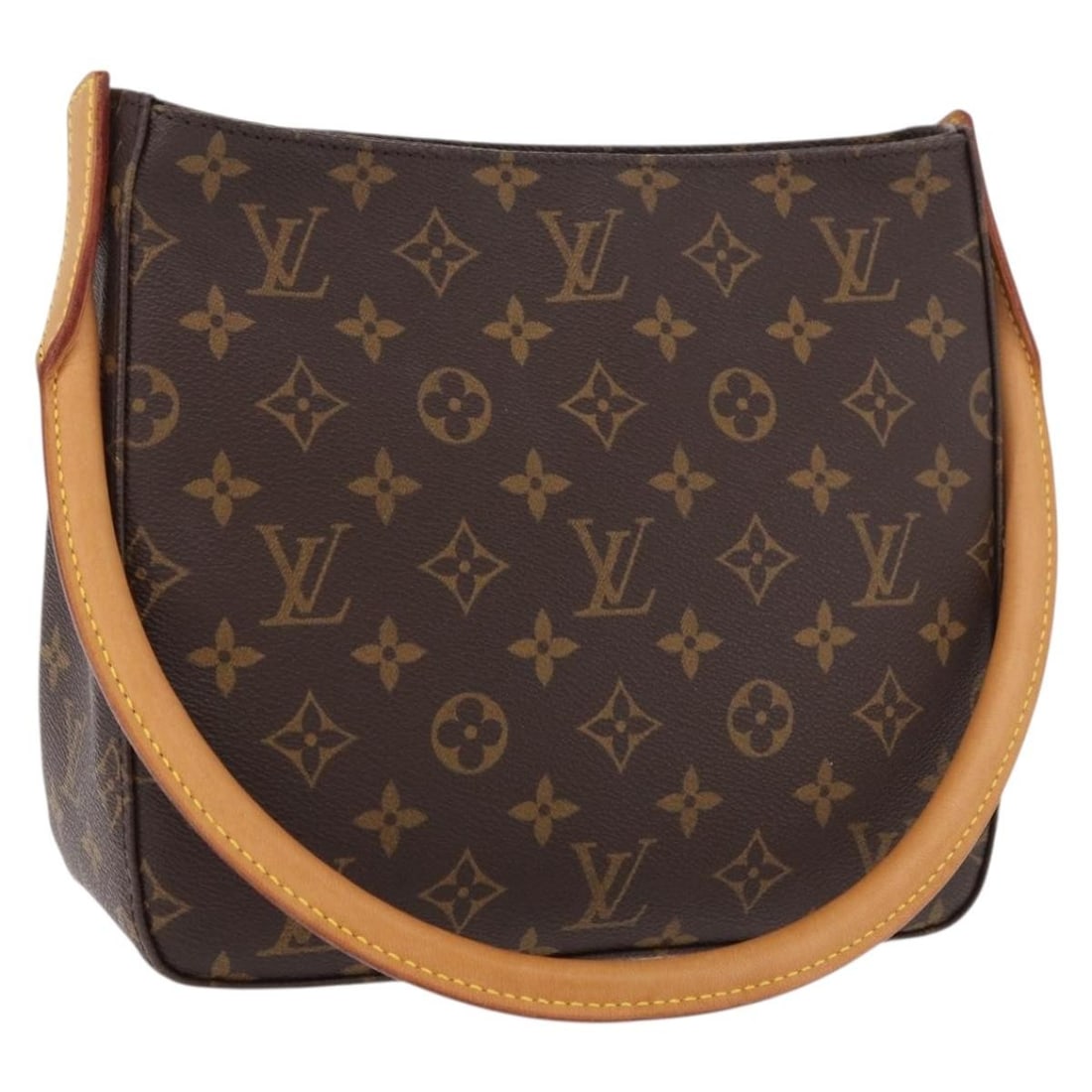 Louis Vuitton M51146 Looping MM Monogram Canvas Shoulder Bag: Louis Vuitton M51146 Looping MM Monogram Canvas Shoulder Bag Louis Vuitton Looping MM shoulder bag in Monogram Canvas, made in France. This women's bag features the classic Monogram exterior and comes