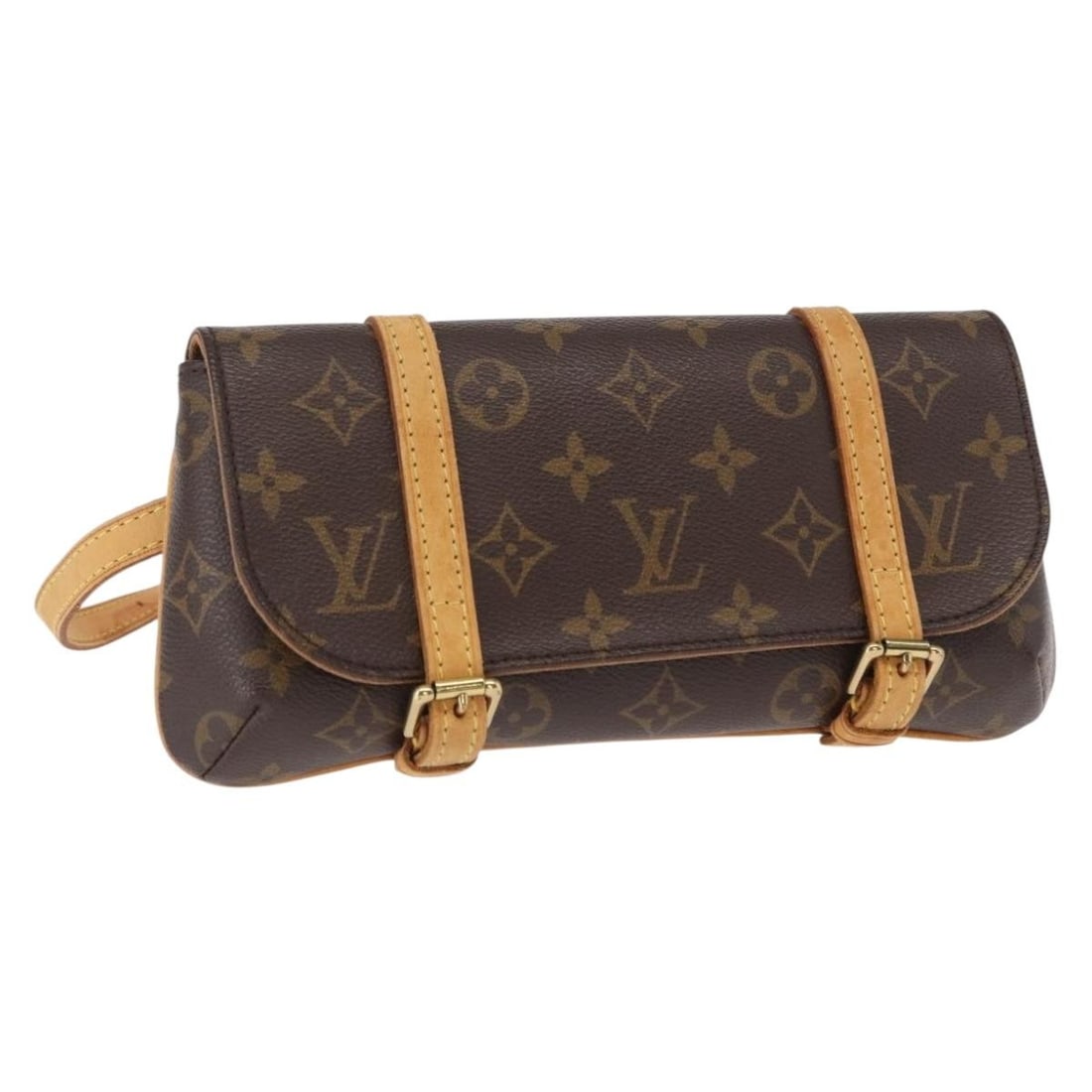 Louis Vuitton Monogram Canvas Pochette Marrell M51159 Belt Bag with Strap: Louis Vuitton Monogram Canvas Pochette Marrell M51159 Belt Bag with Strap This Louis Vuitton Monogram Pochette Marrell Waist Bag, model M51159, features the iconic Monogram Canvas exterior in classic 