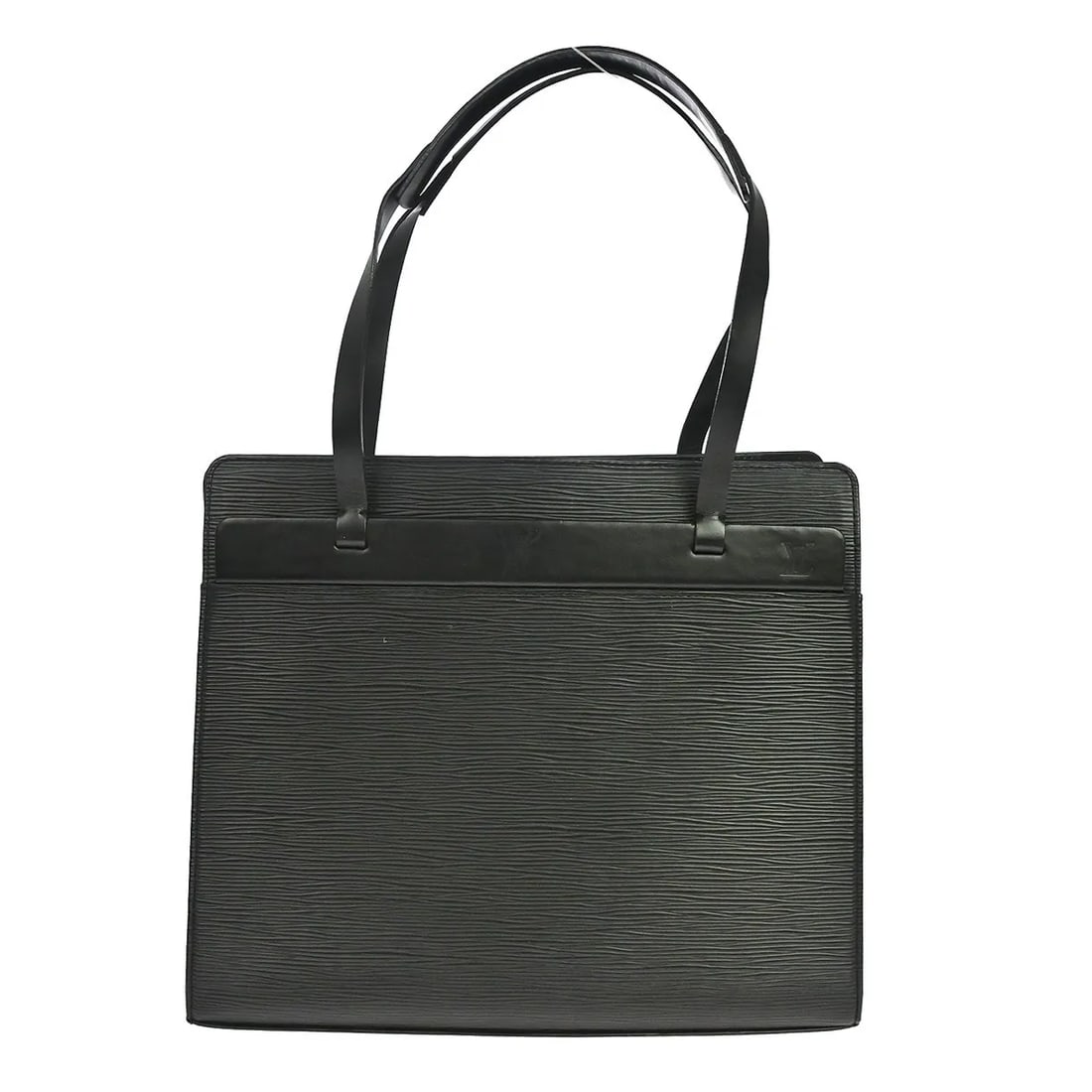 Louis Vuitton Croisette Black Epi Leather Handbag: Louis Vuitton Croisette Black Epi Leather Handbag Louis Vuitton Croisette Epi handbag in black leather, designed for women. Made in Spain, it measures 30.5 cm x 27 cm x 9.6 cm. The bag is in good cond
