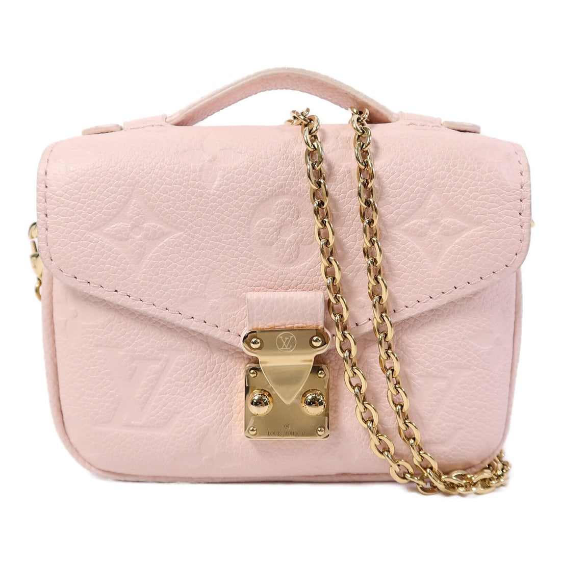 Louis Vuitton Micro Metis Shoulder Bag M81389 Pink Monogram Empreinte: Louis Vuitton Micro Metis Shoulder Bag M81389 Pink Monogram Empreinte A Louis Vuitton Micro Metis shoulder bag in pink Monogram Empreinte calfskin (cowhide), model M81389. It features a flap closure, 
