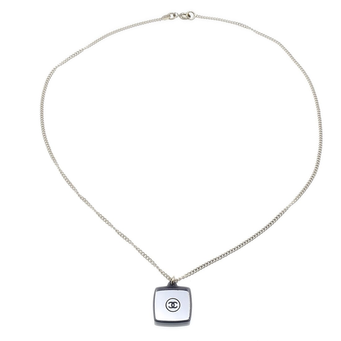 CHANEL 04A Gold Plated Charm Pendant Necklace Rhinestone: CHANEL 04A Gold Plated Charm Pendant Necklace Rhinestone Vintage Chanel pendant necklace featuring a gold-plated chain with a charm pendant accented by rhinestone and acrylic details. Finished in gold