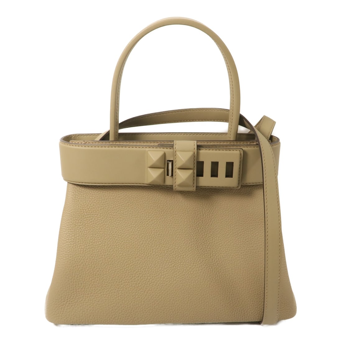 Hermes Sac Medor 2 Way Shoulder Bag Marfa Beige Calfskin PHW: Hermes Sac Medor 2 Way Shoulder Bag Marfa Beige Calfskin PHW Hermes PHW Sac Medor 2 Way Shoulder Bag in beige Marfa x Beige x Marfa, made from calfskin (cowhide) with a Togo Leather/Swift Leather spec