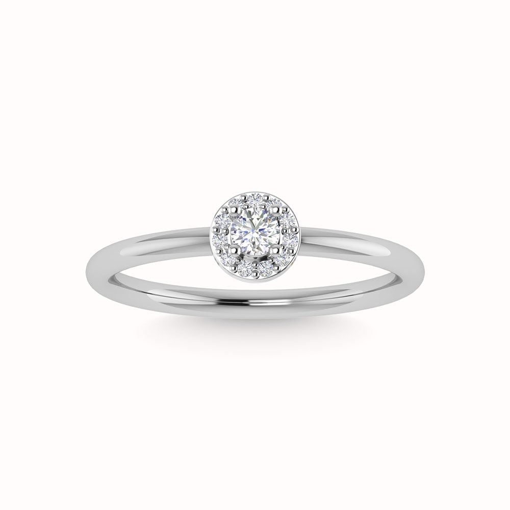 Diamond 1/3 Ct.Tw. Engagement Ring in 14K White Gold: Diamond 1/3 Ct.Tw. Engagement Ring in 14K White Gold 14k White Gold Stone Color: G-h Stone Clarity: I2 Each ring is presented in standard size 6.5. Complimentary resizing is available between sizes 51