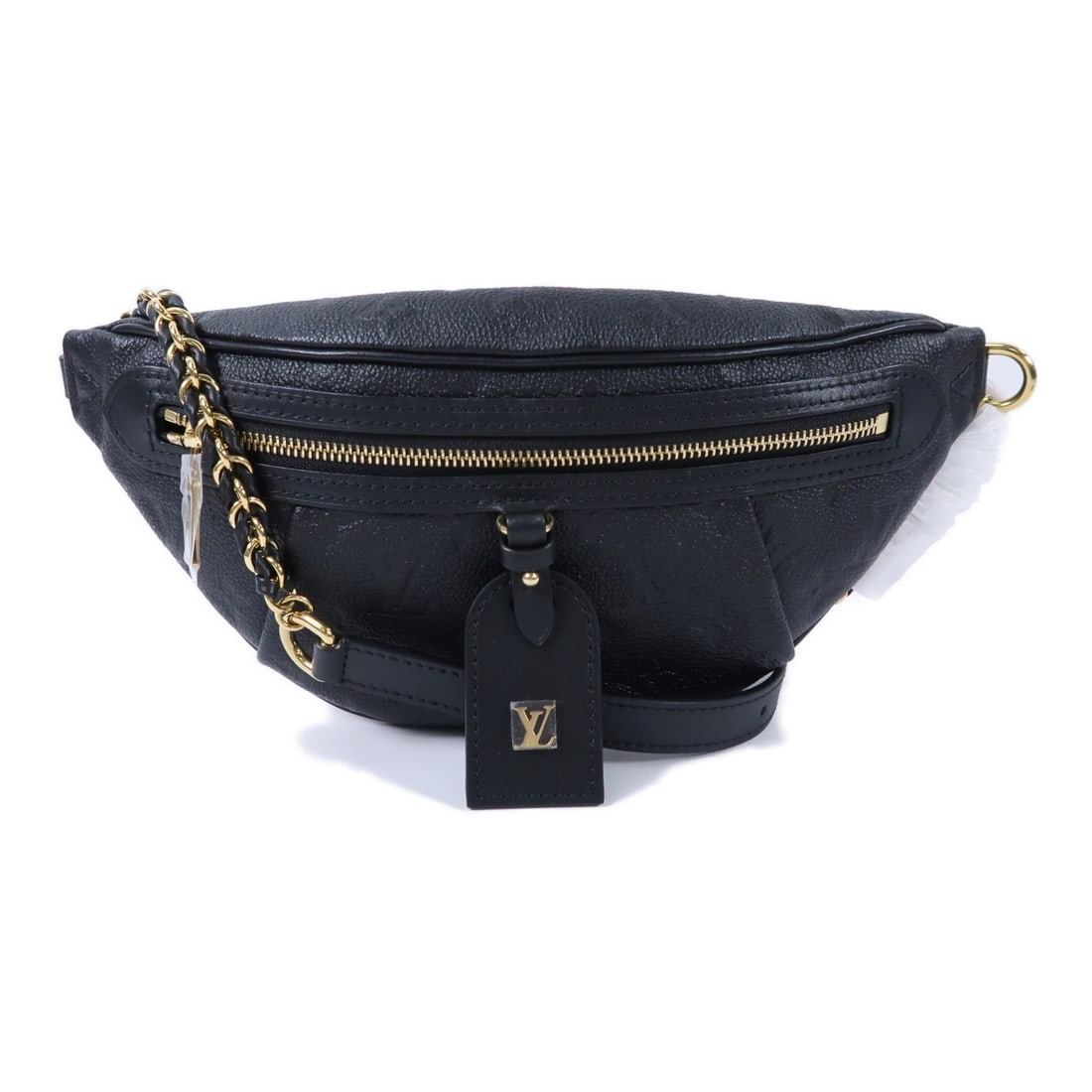 Louis Vuitton High Rise PM Chain Shoulder Bag Black Monogram Empreinte: Louis Vuitton High Rise PM Chain Shoulder Bag Black Monogram Empreinte Louis Vuitton High Rise PM chain shoulder bag in black Monogram Empreinte and calfskin (cowhide). Designed as a women's shoulder 