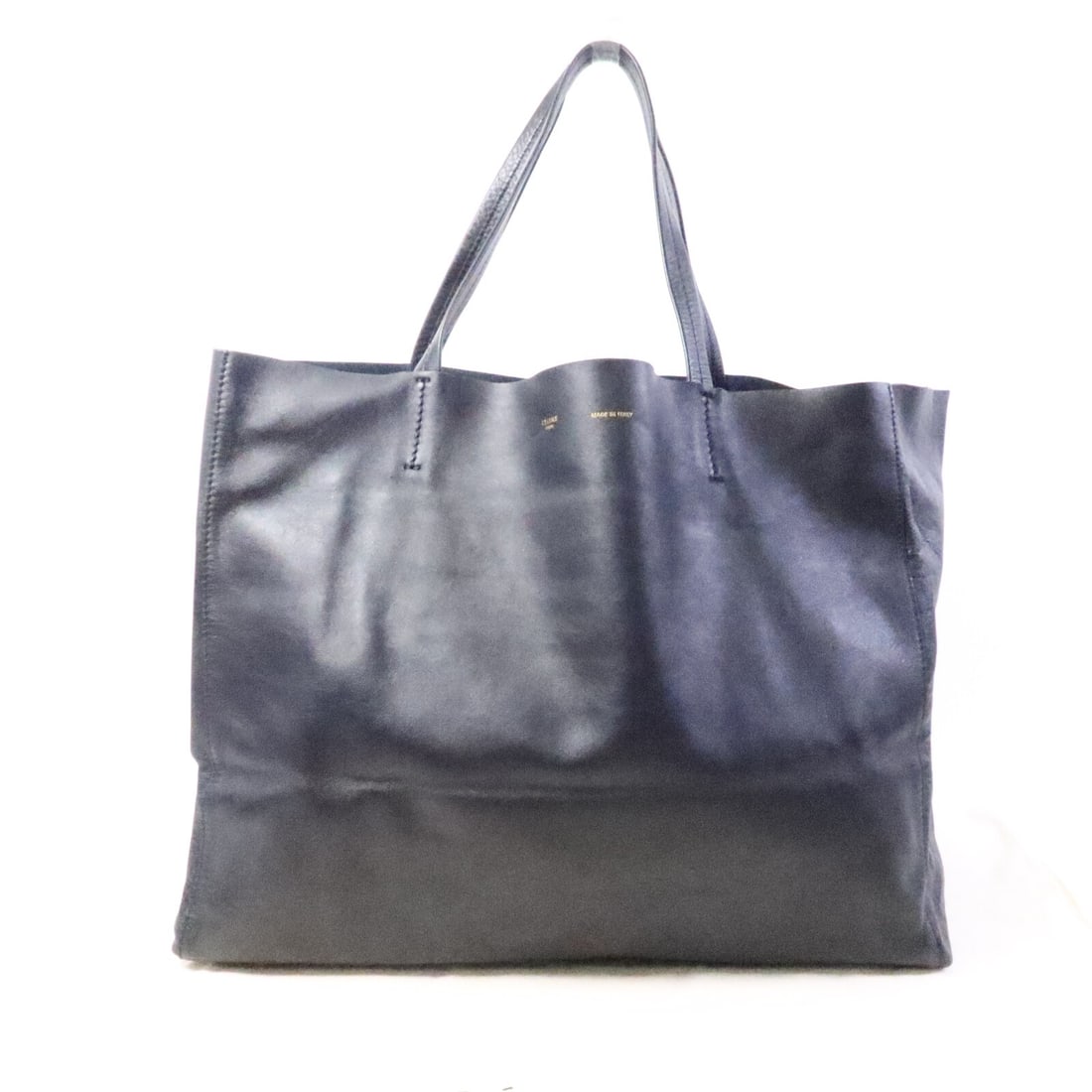 CELINE Horizontal Cabas Navy Calfskin Tote 166113DBT.070C (1 of 13)