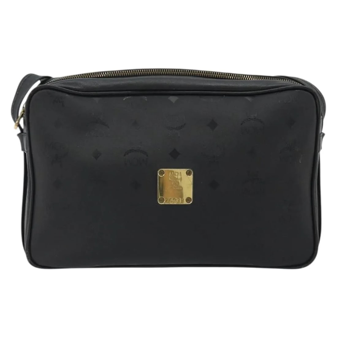 MCM Vintage Vicetos Black Canvas Bag 30cm x 19cm x 7cm: MCM Vintage Vicetos Black Canvas Bag 30cm x 19cm x 7cm MCM Vintage Vicetos bag in black canvas, designed for female use and made in Germany. It is described as being in fair condition with light exter