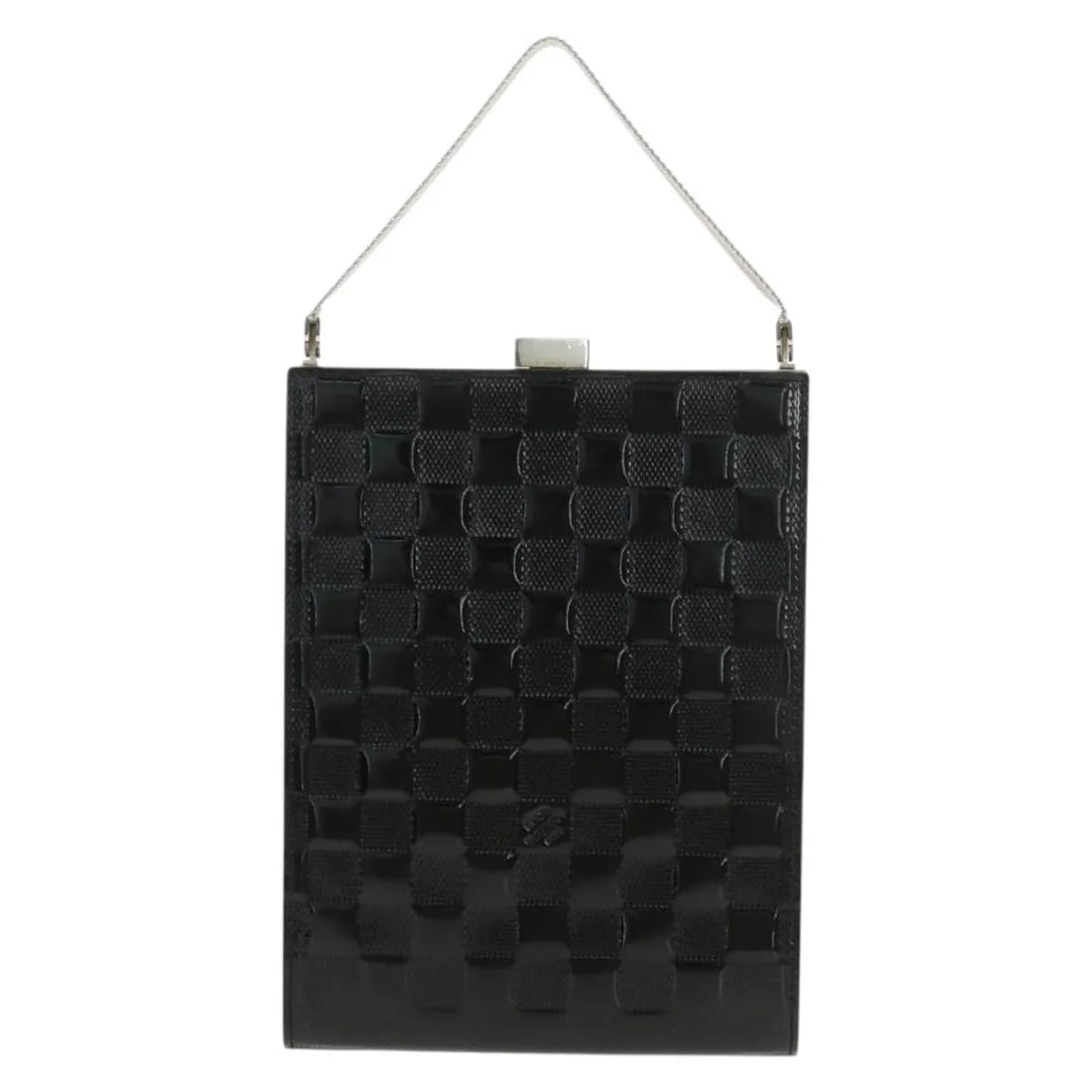 Louis Vuitton Saint Ange Black Patent Leather Handbag from Spain: Louis Vuitton Saint Ange Black Patent Leather Handbag from Spain The Louis Vuitton Saint Ange Handbag in black Damier Vernis patent leather is crafted for a refined, feminine look. This handbag featur