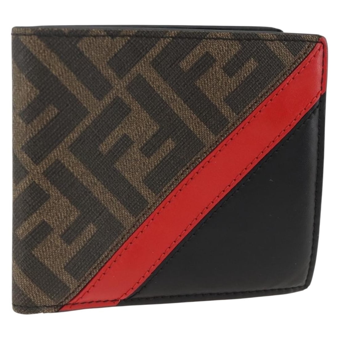 FENDI black brown Zucca canvas womens wallet with box: FENDI black brown Zucca canvas womens wallet with box Authentic Fendi wallet in black and brown Zucca canvas. Made in Italy, this women's wallet includes the item box and shows reasonable wear and tea