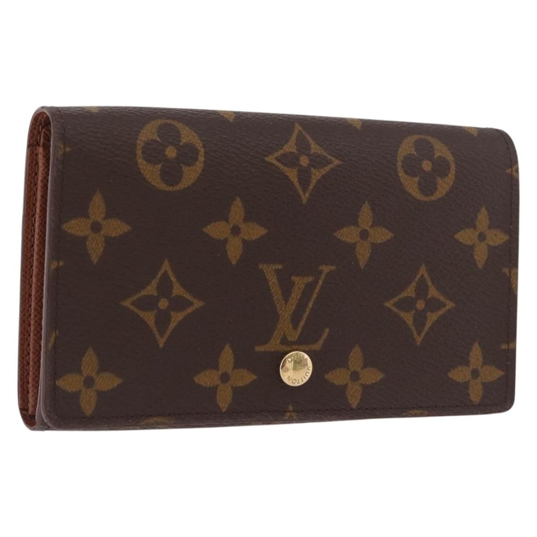 Louis Vuitton M61730 Monogram Canvas Tresor Wallet for Women: Louis Vuitton M61730 Monogram Canvas Tresor Wallet for Women Louis Vuitton Monogram Porte Monnaie Billets Tresor wallet in Monogram canvas. This women's wallet is made in France and shows reasonable w