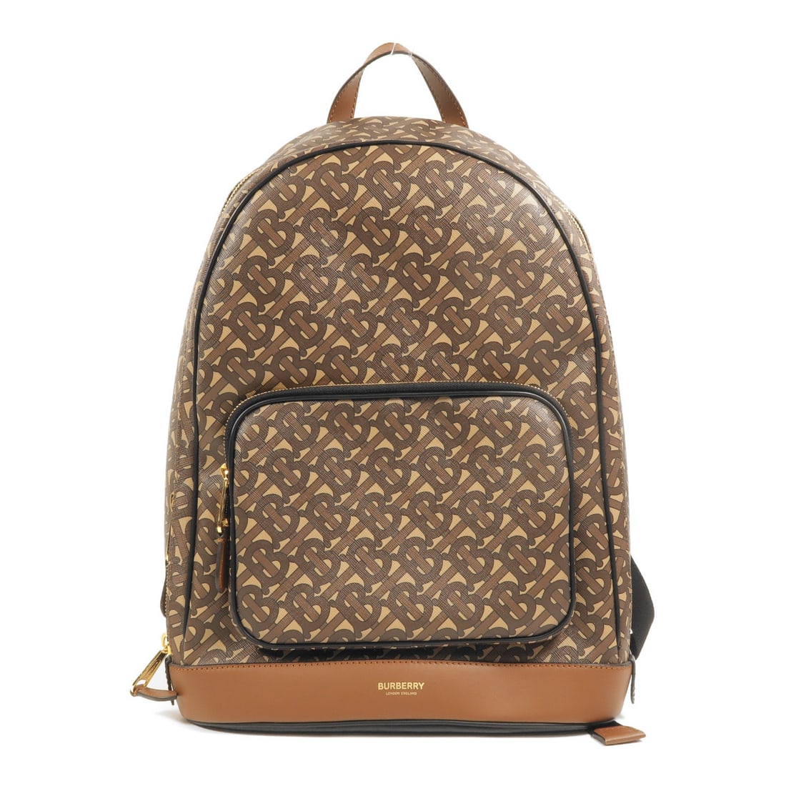 Burberry 8022543 Brown PVC Coated Canvas Rucksack Backpack: Burberry 8022543 Brown PVC Coated Canvas Rucksack Backpack Burberry rucksack backpack in brown PVC coated canvas, model 8022543. This unisex bag is in very good AB condition and includes storage bags.
