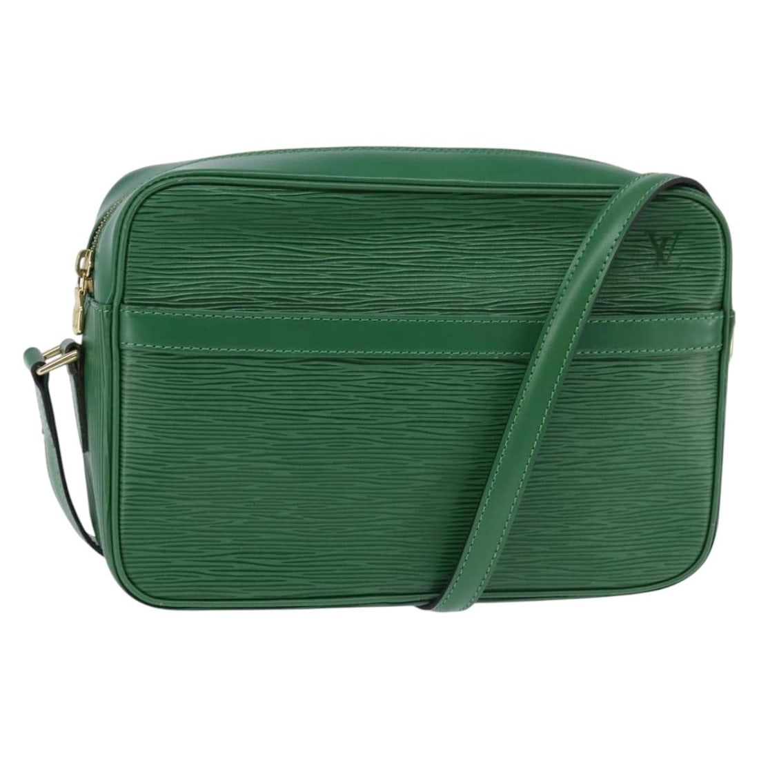 Louis Vuitton Green Epi Leather Trocadero 27 Shoulder Bag M52314: Louis Vuitton Green Epi Leather Trocadero 27 Shoulder Bag M52314 This Louis Vuitton Epi Trocadero 27 shoulder bag features a structured silhouette in green Epi leather. Designed for women, it offers a