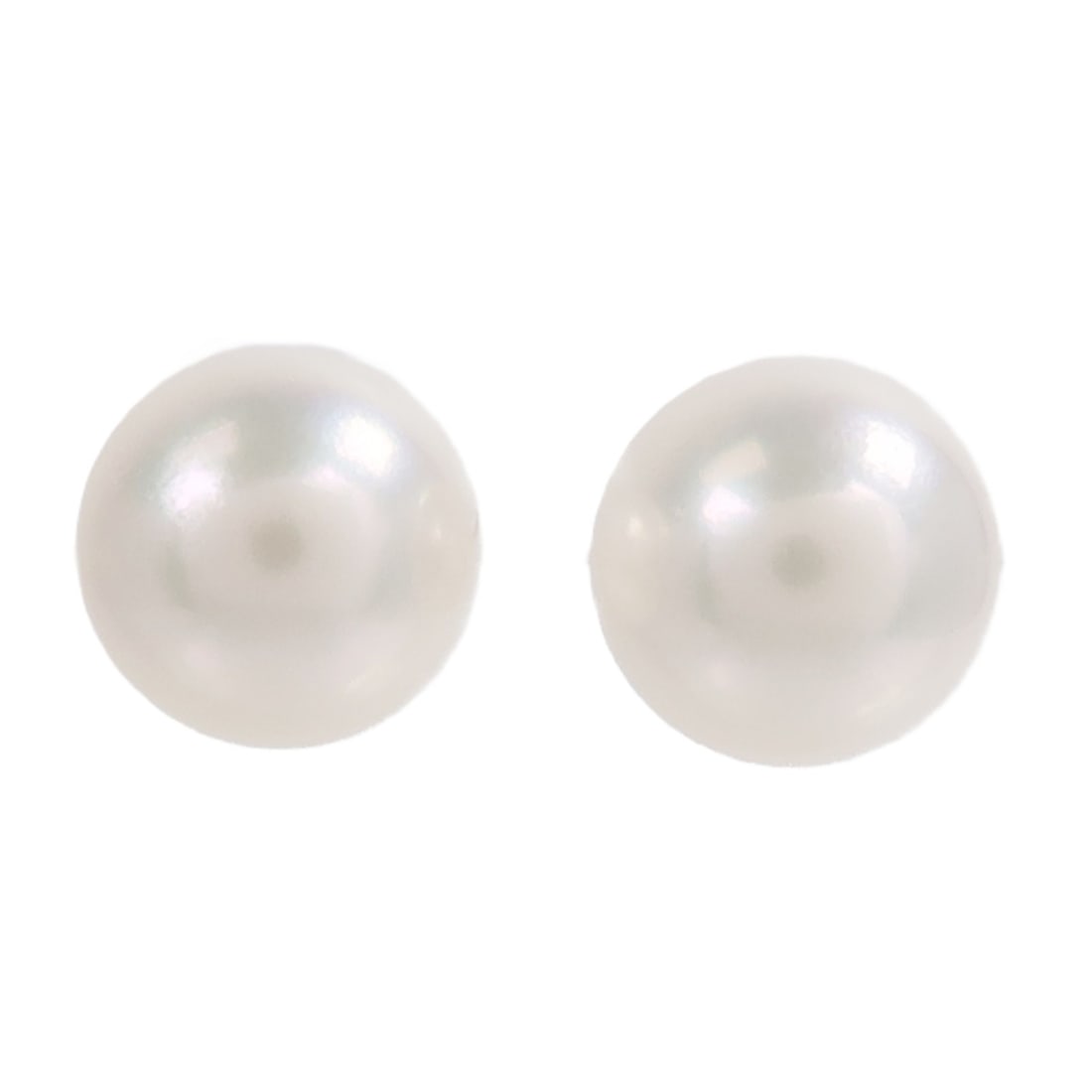 18K Yellow Gold Pearl Stud Earrings with Identification Book: 18K Yellow Gold Pearl Stud Earrings with Identification Book Pearl earrings in 18K yellow gold with pearl accents. The earrings are described as being in very good AB condition and include an identifi