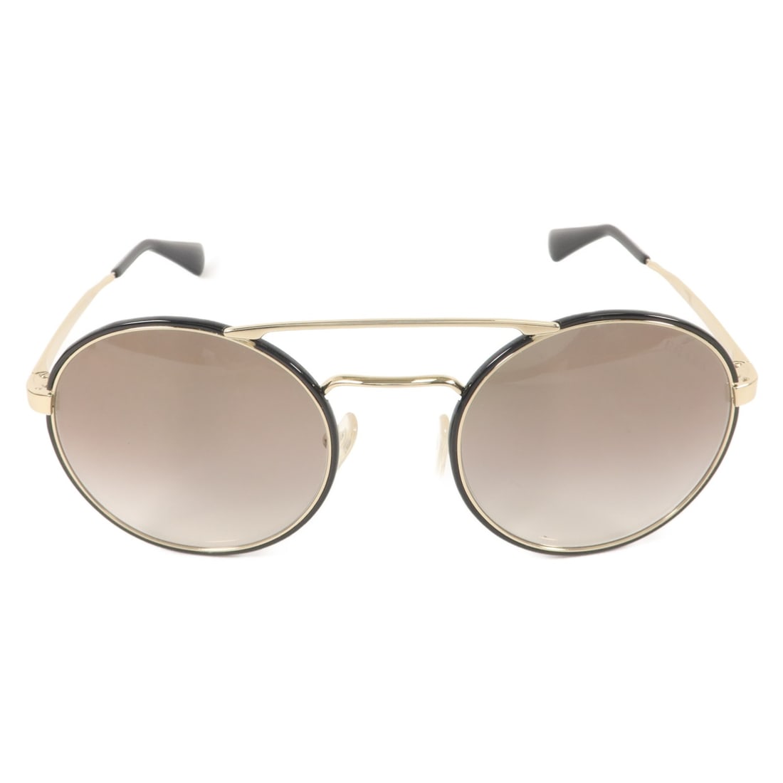 Metal PRADA SPR51S Sunglasses in Black and Light Gold (1 of 12)