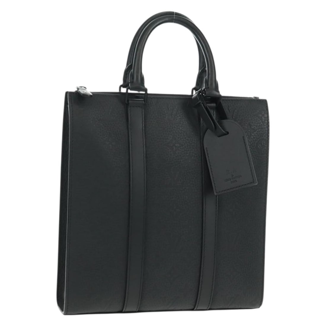 Louis Vuitton M21884 Clemence Sac Plat Black Taurillon Leather Hand Bag (1 of 18)