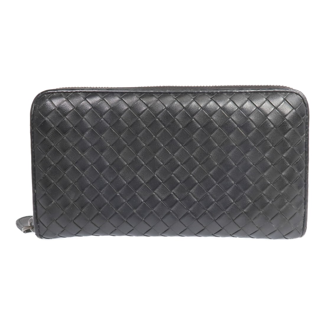Bottega Veneta Intrecciato Black Leather Long Wallet: Bottega Veneta Intrecciato Black Leather Long Wallet Bottega Veneta long wallet in black Intrecciato leather. It features a practical interior layout with multiple wallet compartments, a coin case, an