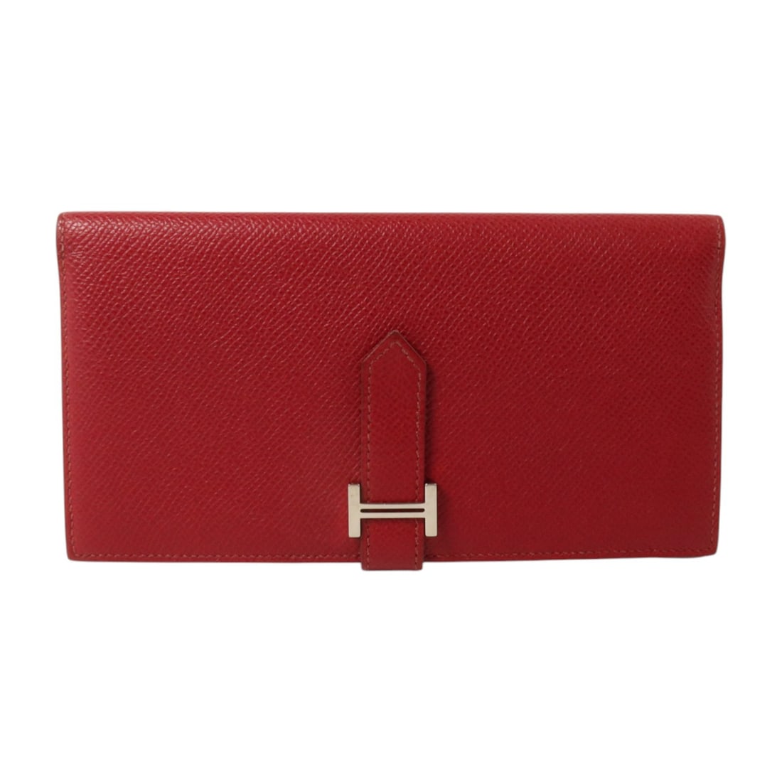 Hermes Bearn Long Wallet Rouge Grenade Epsom Calfskin PHW (1 of 15)