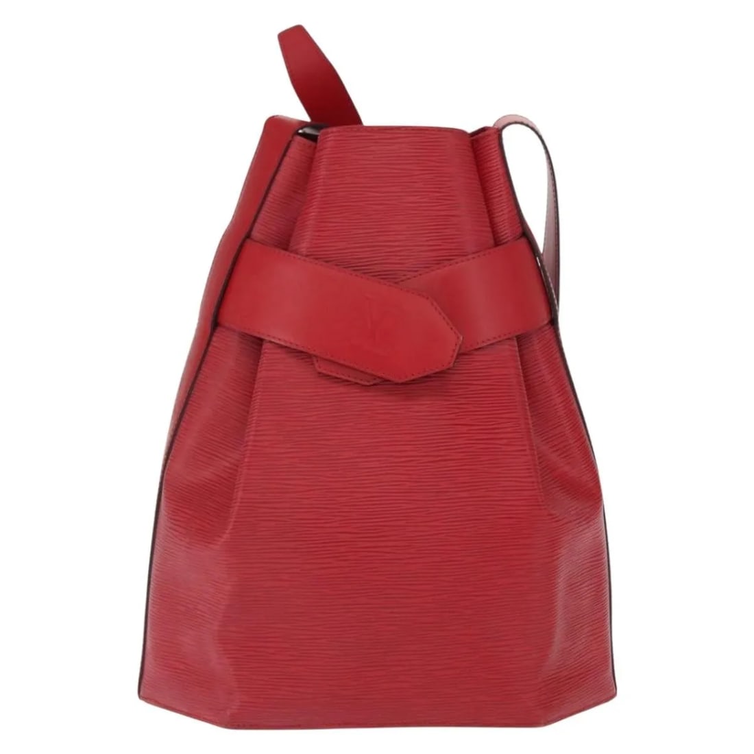 Louis Vuitton Red Epi Leather Vintage Sac dEpaule Shoulder Bag: Louis Vuitton Red Epi Leather Vintage Sac dEpaule Shoulder Bag This Louis Vuitton Vintage Sac d'Epaule handbag is crafted from red leather and designed for women. It features a shoulder strap and meta