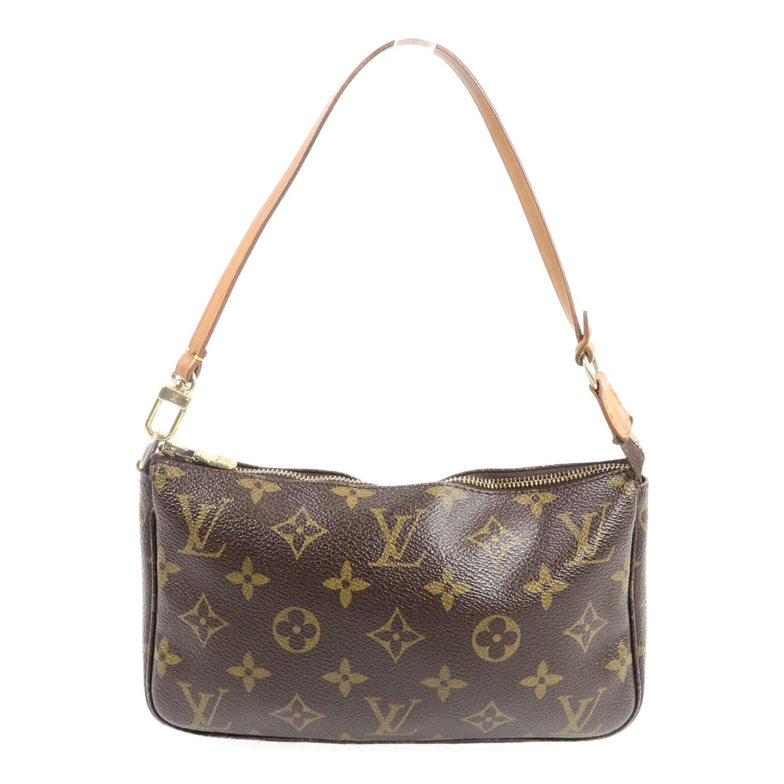 Louis Vuitton M51980 Pochette Accessoires Monogram Canvas Pouch Bag: Louis Vuitton M51980 Pochette Accessoires Monogram Canvas Pouch Bag A Louis Vuitton Pochette Accessoires pouch handbag in brown monogram and PVC coated canvas. The bag features a fastener closure and 