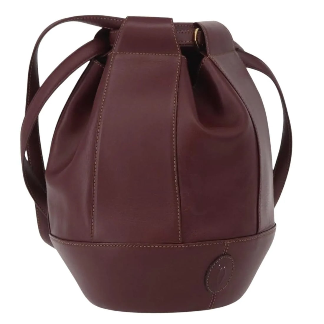 Cartier Must de cartier burgundy leather handbag: Cartier Must de cartier burgundy leather handbag Must de Cartier leather bag in burgundy. Made in Spain, this women's bag is presented in good condition with visible wear consistent with use. Noted co
