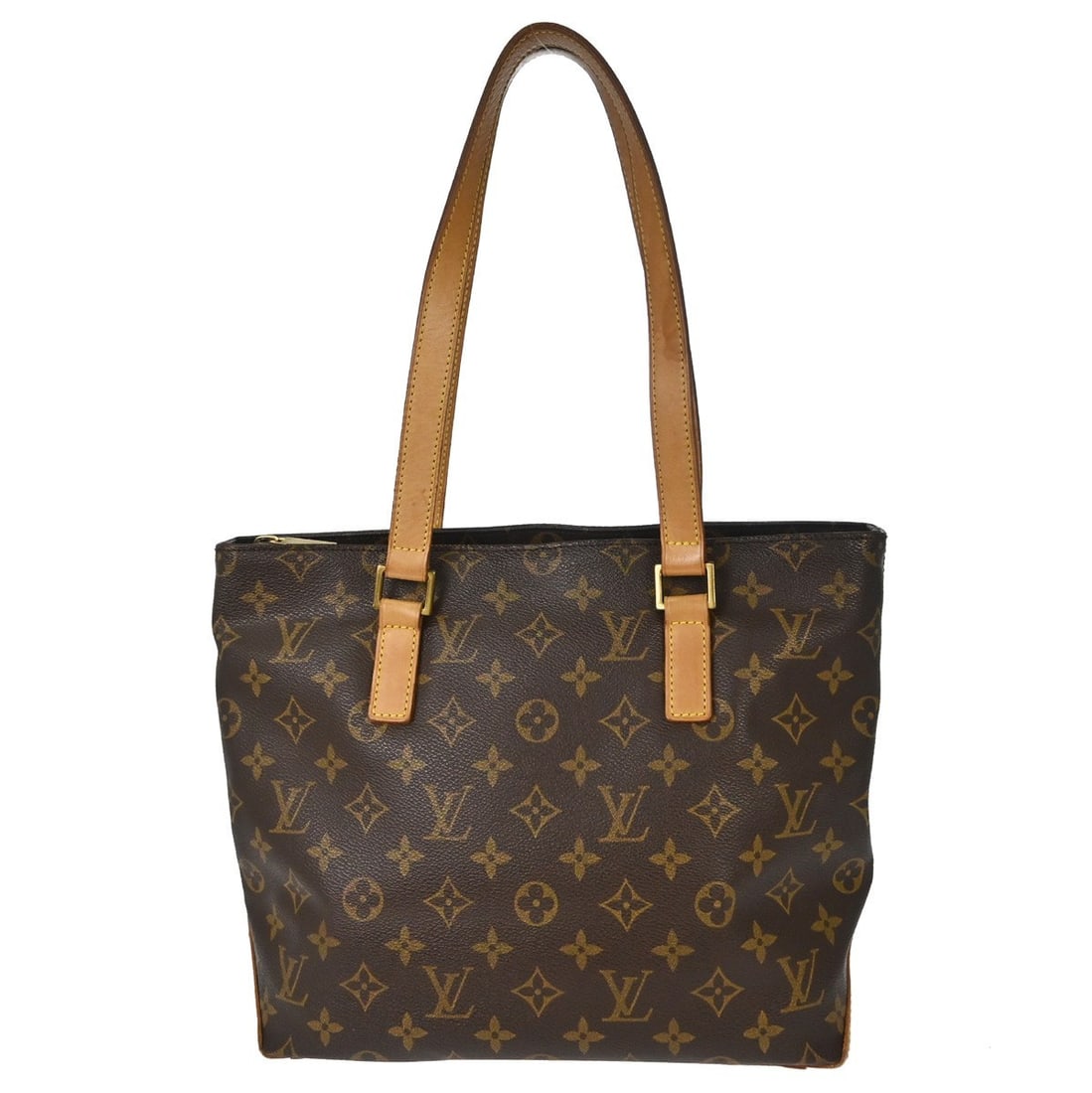 Louis Vuitton M51148 Cabas Piano Monogram Canvas Tote Handbag: Louis Vuitton M51148 Cabas Piano Monogram Canvas Tote Handbag Louis Vuitton Cabas Piano hand tote bag in Monogram canvas and leather, made in France. It features a zip closure, double handles with a s