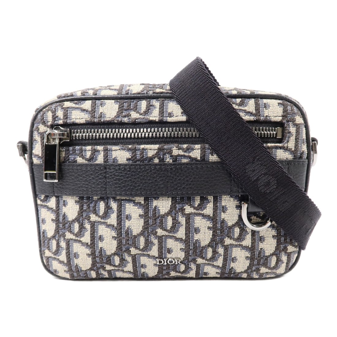 Dior Safari Mini Messenger Bag Blue Canvas 2ESWS011YKY CD SHW: Dior Safari Mini Messenger Bag Blue Canvas 2ESWS011YKY CD SHW Christian Dior Safari Mini Messenger Shoulder bag in blue canvas. This model features a shoulder strap and multiple pockets, including an 