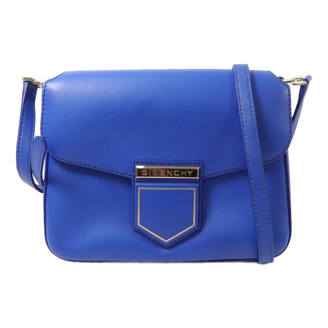 Givenchy Nobie Medium Calfskin Shoulder Bag Royal Blue GHW: Givenchy Nobie Medium Calfskin Shoulder Bag Royal Blue GHW A Givenchy Nobie Medium Shoulder Bag in calfskin leather with a royal blue colorway. It features a magnetic pocket and one inside zip pocket,