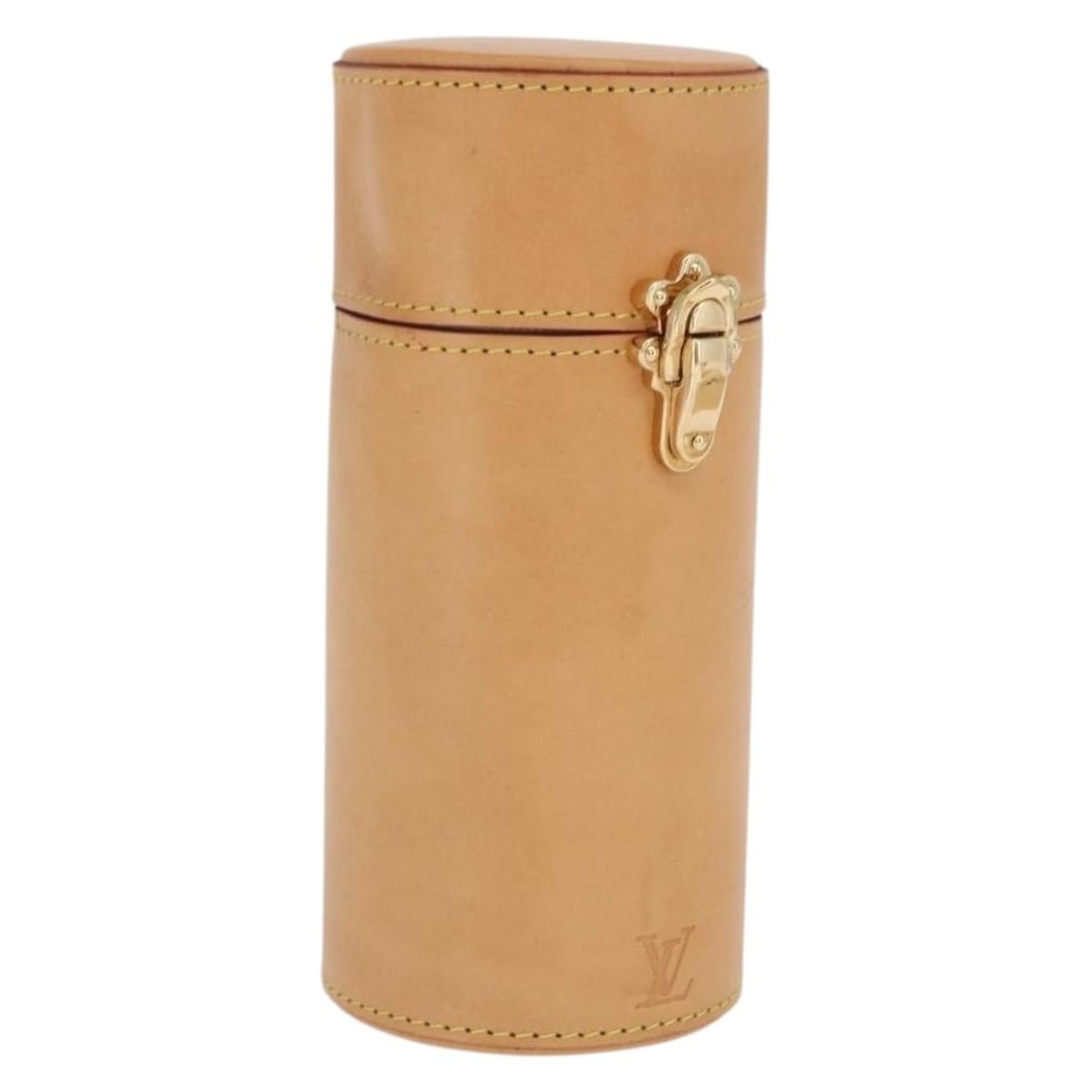 Nomade Leather Beige Travel Case by Louis Vuitton: Nomade Leather Beige Travel Case by Louis Vuitton This Louis Vuitton Nomade travel case is crafted from beige Nomade leather and features a compact, rectangular design. Made in Italy, it offers a soph