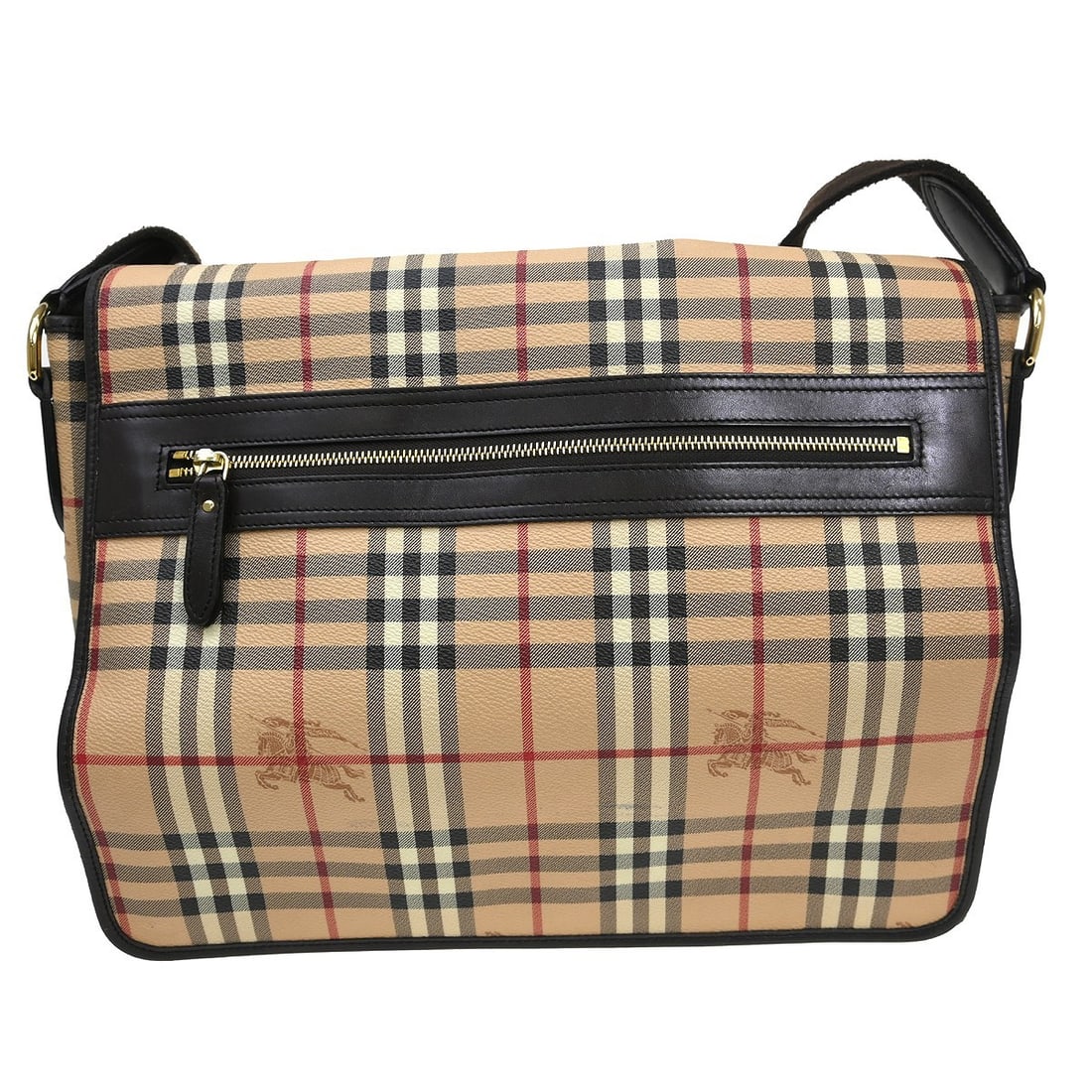 Burberry House Check Crossbody Bag Beige Brown PVC Leather: Burberry House Check Crossbody Bag Beige Brown PVC Leather Burberry House Check shoulder bag in beige and brown with a check pattern, designed for casual wear. It features a crossbody strap, inner poc