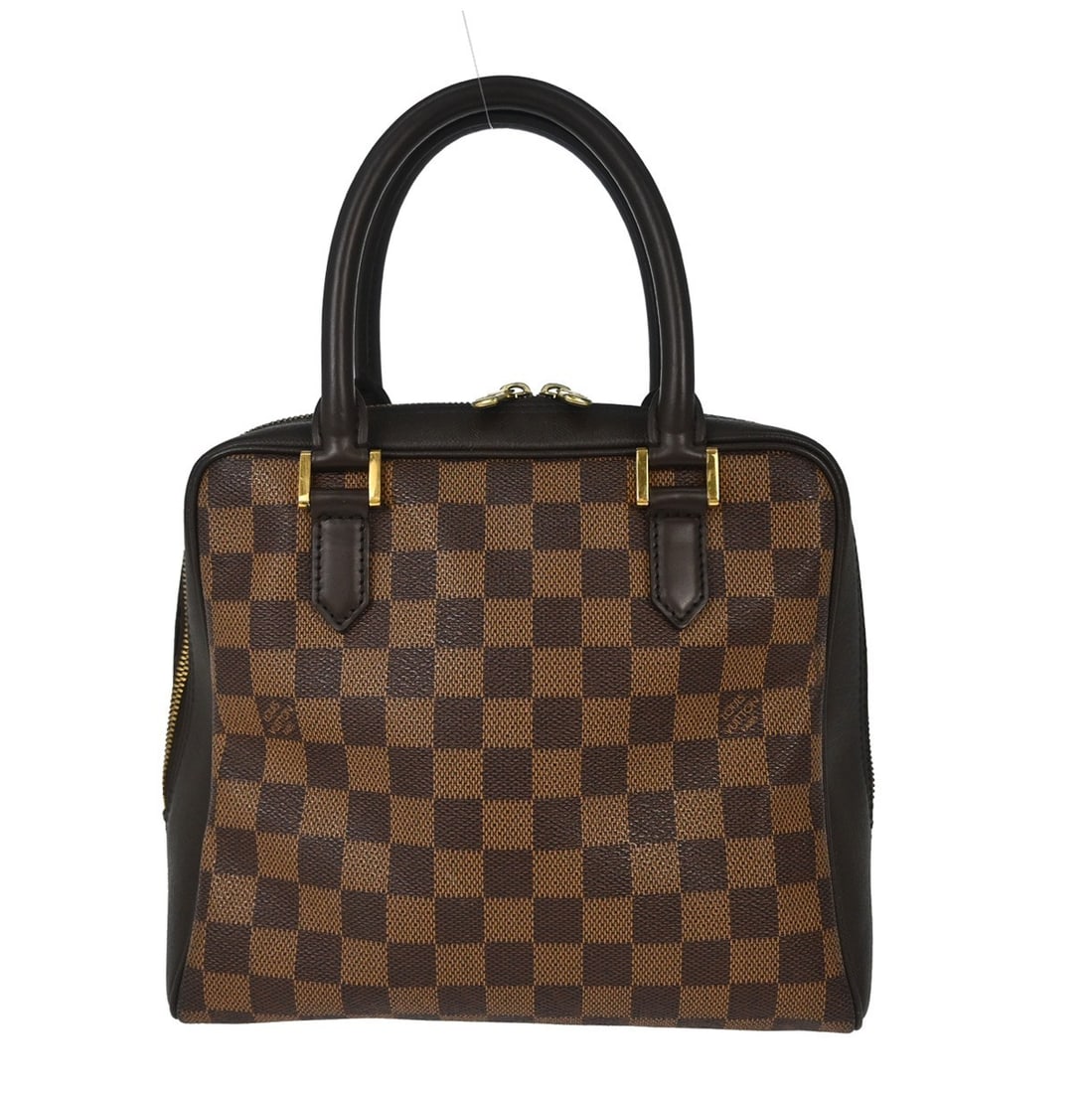 Louis Vuitton Brera Brown Damier Canvas Handbag N51150: Louis Vuitton Brera Brown Damier Canvas Handbag N51150 Louis Vuitton Damier Brera handbag, model N51150, in brown Damier canvas and leather. This vintage medium-sized bag features a zipper closure, do