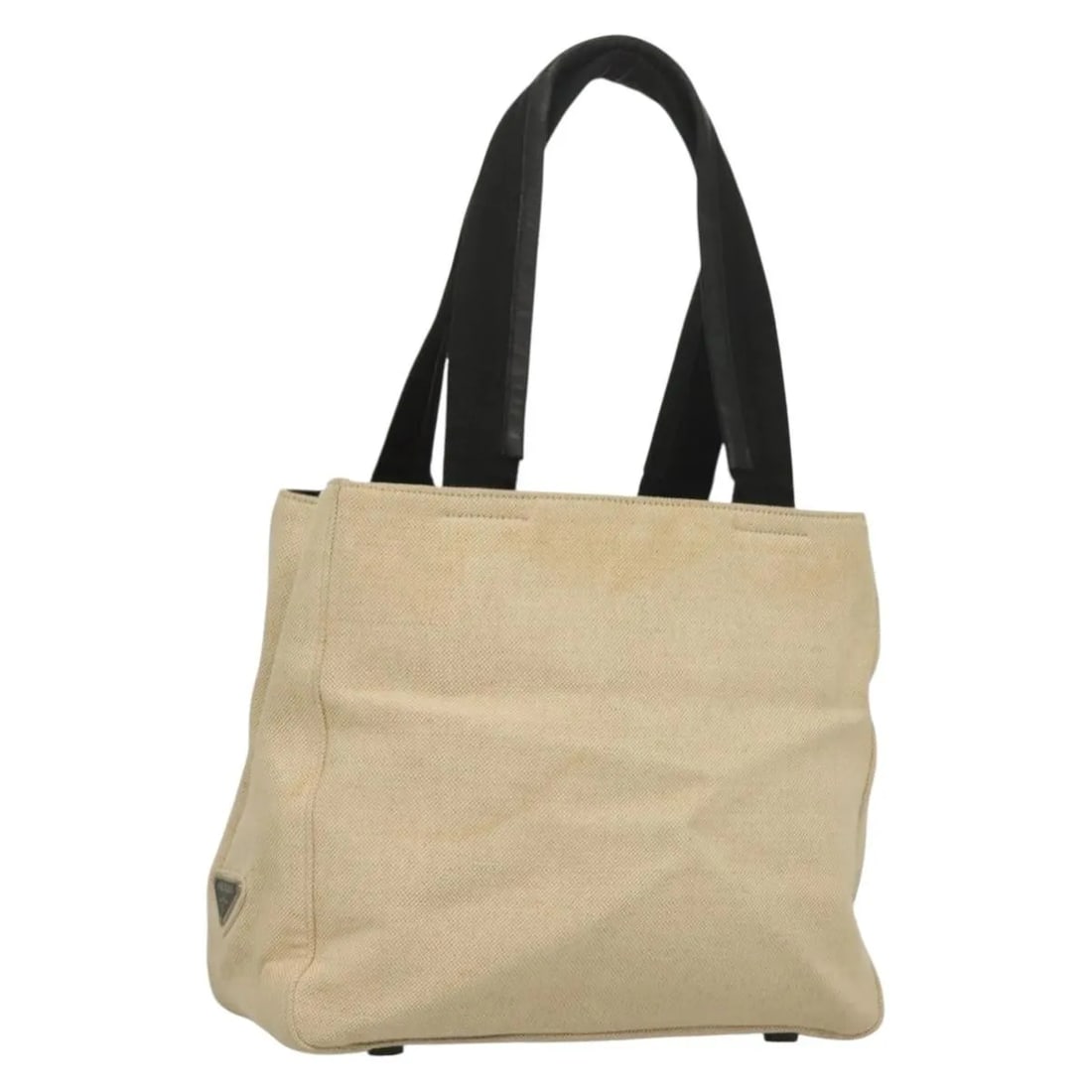Prada Sport Beige Canvas Tote Bag: Prada Sport Beige Canvas Tote Bag This Prada Sport Tote bag is crafted from beige canvas and designed for women. The bag features a spacious interior and sturdy handles. It exhibits some surface wear,