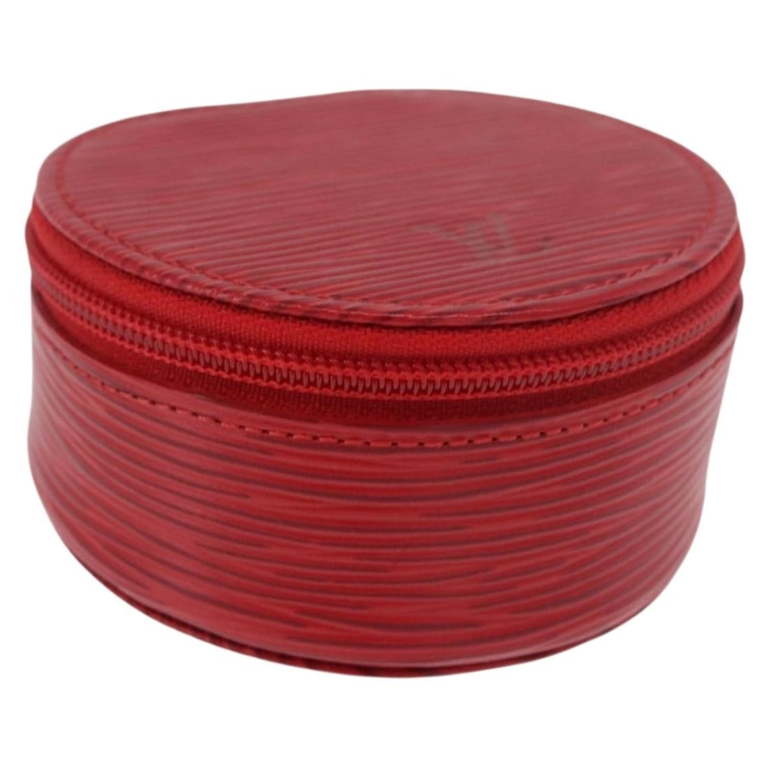 Red Epi Leather Jewelry Box Louis Vuitton Ecrin Bijou 8 M48227: Red Epi Leather Jewelry Box Louis Vuitton Ecrin Bijou 8 M48227 Louis Vuitton Epi Ecrin Bijou 8 jewelry box in red Epi leather, made in France. The item is in excellent condition with no remarkable scr