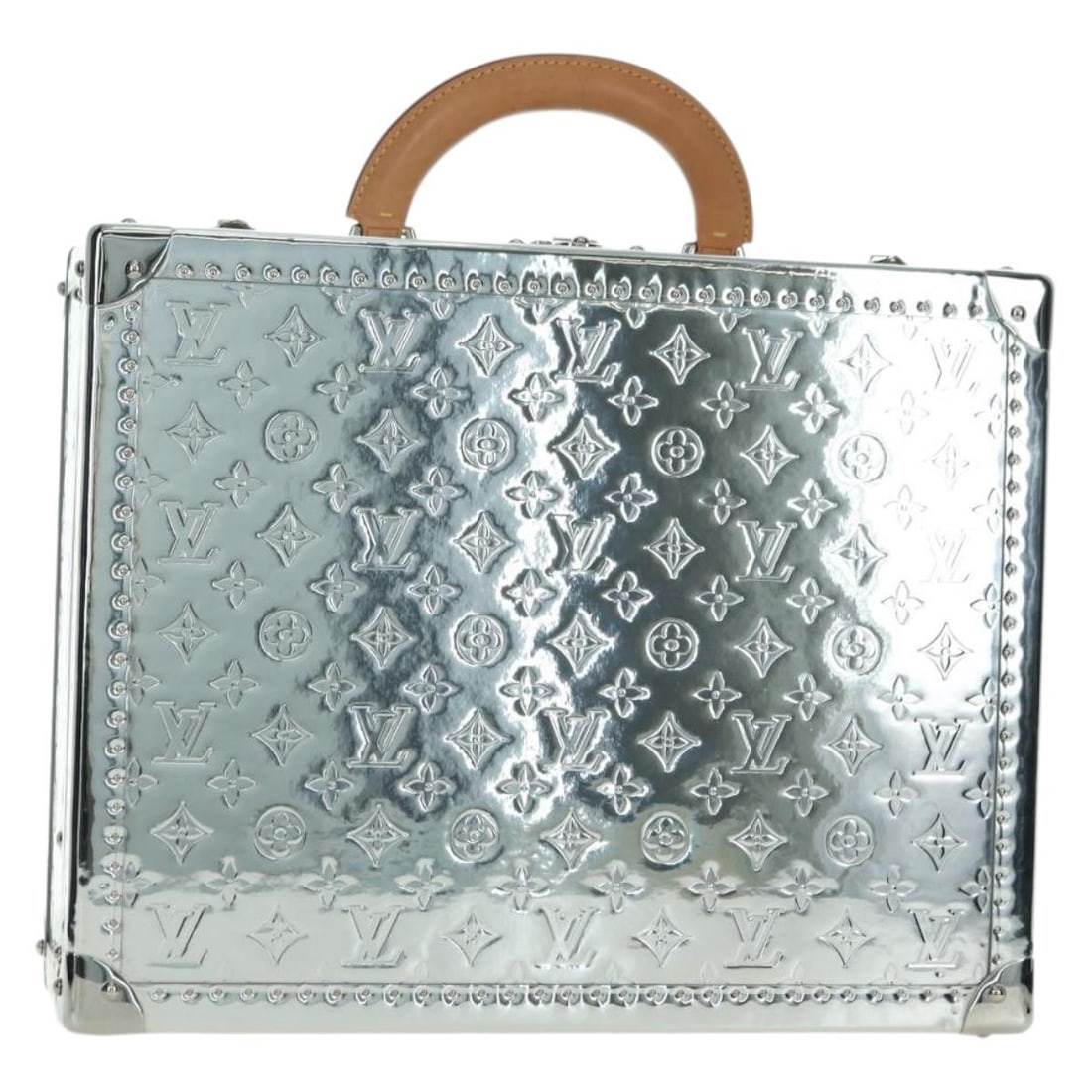 Louis Vuitton M20454 Cotoville 40 Mirror Trunk Monogram Canvas Silver (1 of 18)