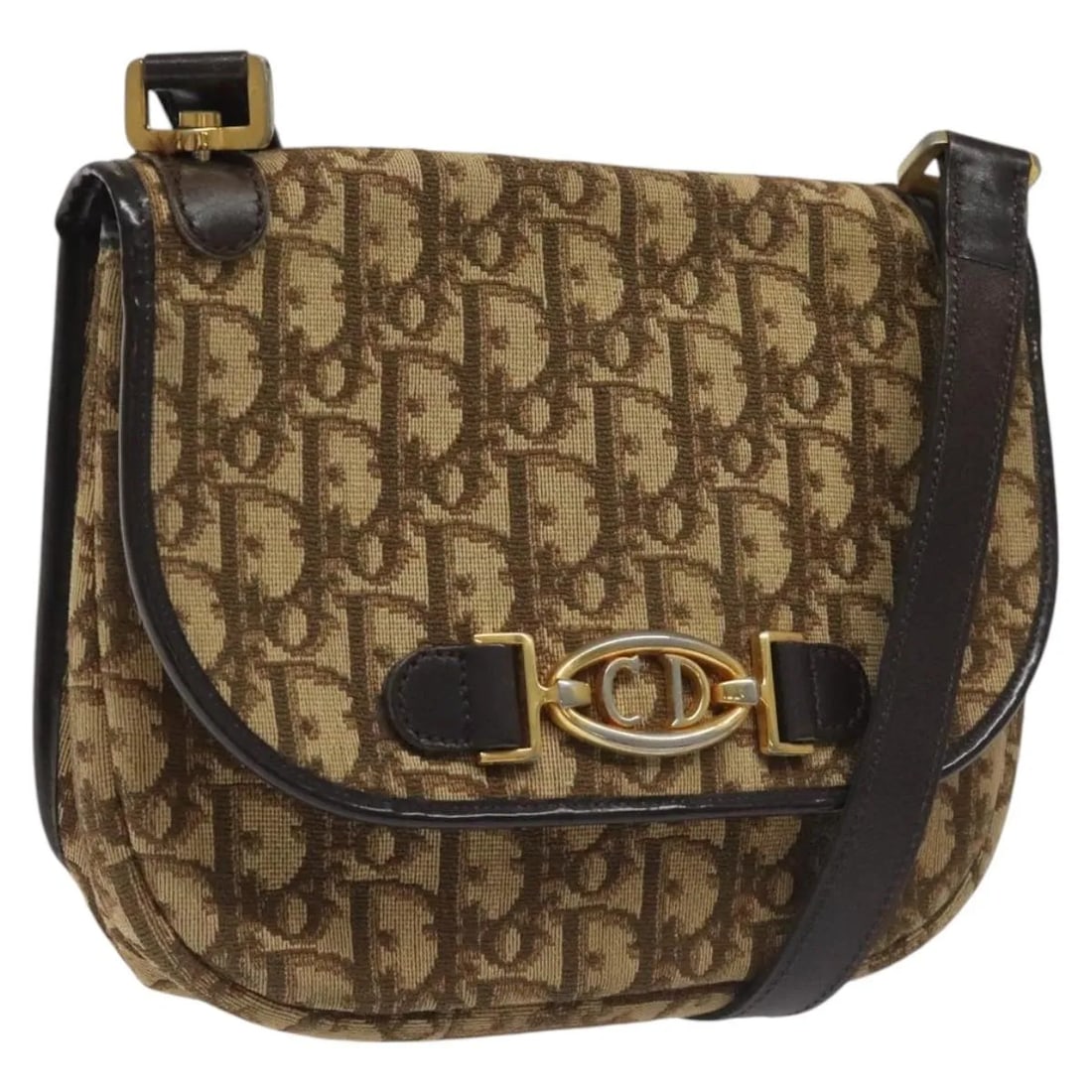 Christian Dior Vintage Trotter canvas shoulder bag brown: Christian Dior Vintage Trotter canvas shoulder bag brown Vintage Christian Dior Trotter bag in brown canvas with a unisex design. This piece is in good vintage condition with honest wear. Noted signs 