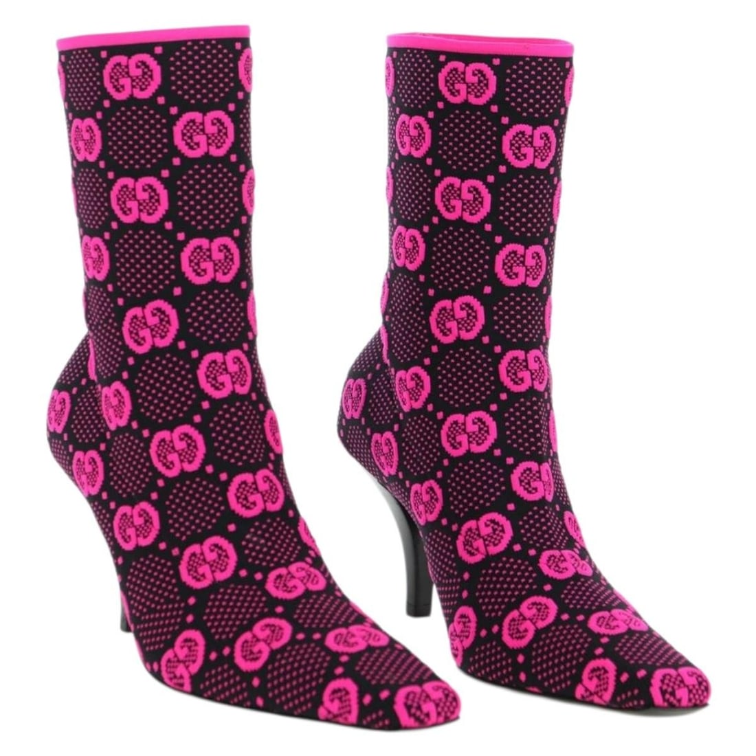 Gucci Pink GG Canvas Women Boots With Box (1 of 18)