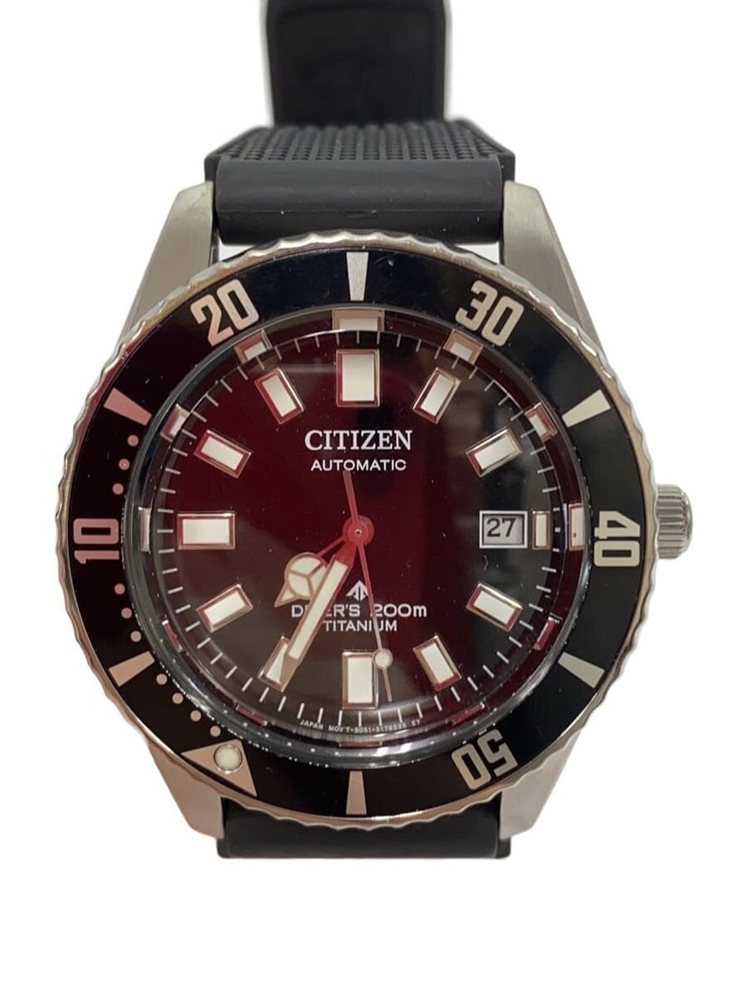 Citizen Promaster Fujitsubo automatic diver men's wristwatch black rubber (1 of 6)