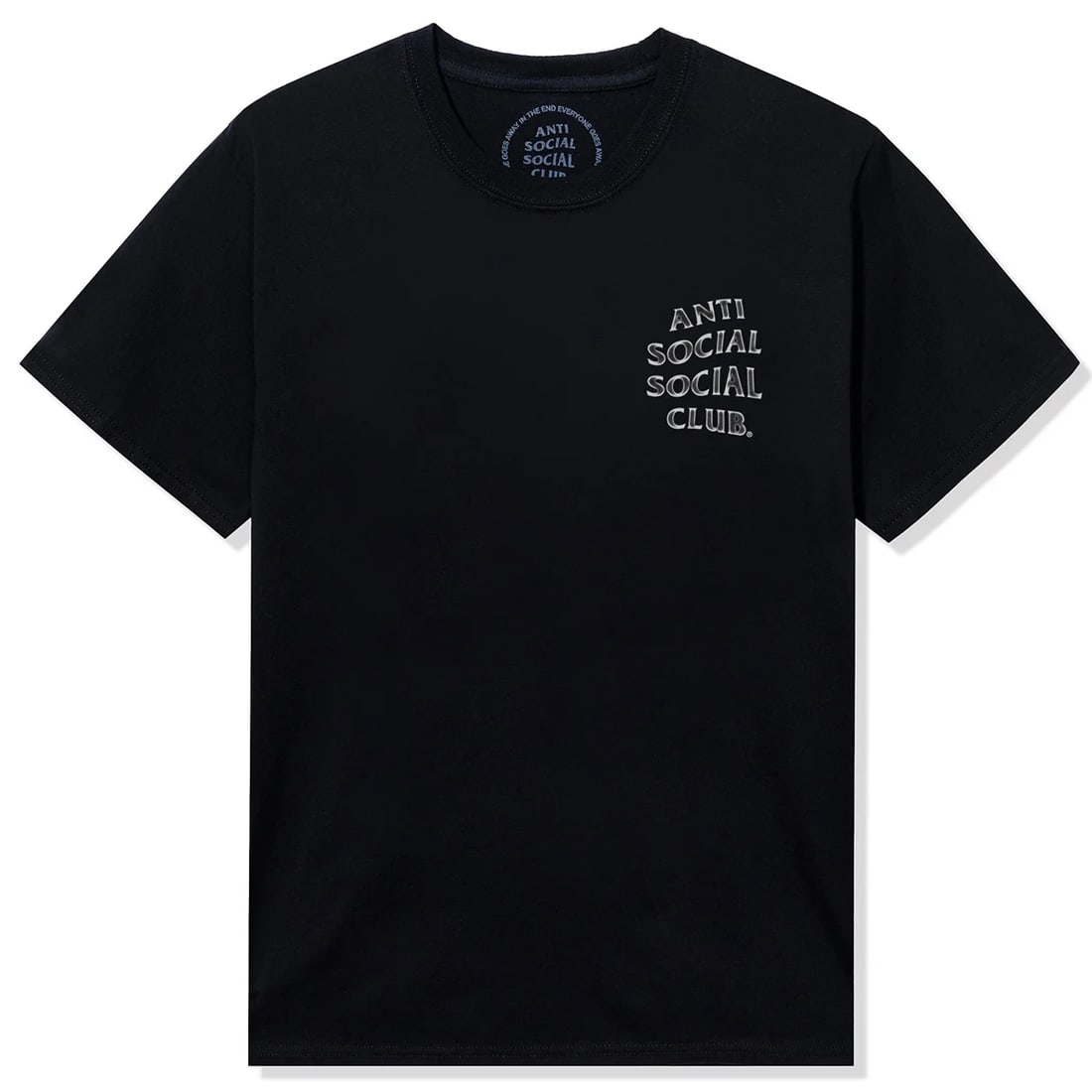Anti Social Social Club Burnout Graphic Black Cotton Tee XL (1 of 2)
