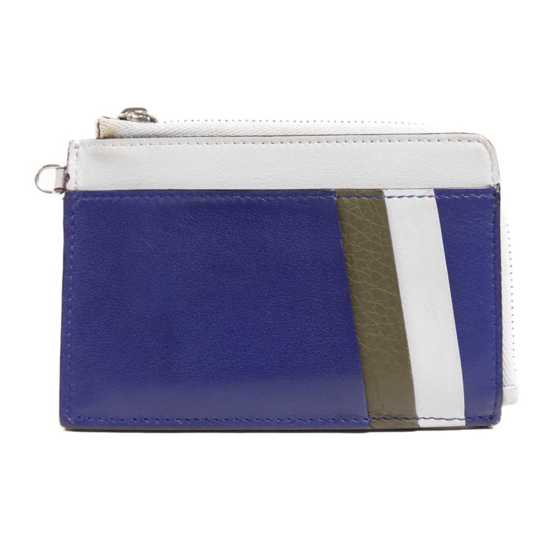 Dior CD Calfskin Card Case Blue Green: Dior CD Calfskin Card Case Blue Green This Christian Dior card case is crafted from calfskin leather in a blue and green color combination. Designed for women, it features a compact regular-size profi