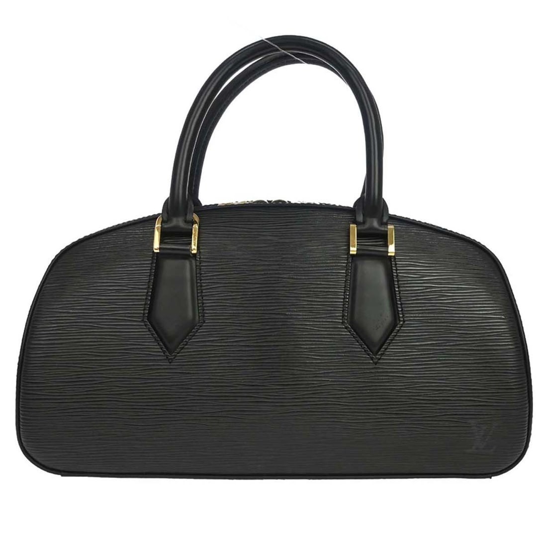 Louis Vuitton Jasmin Black Epi Leather Satchel M52082: Louis Vuitton Jasmin Black Epi Leather Satchel M52082 Louis Vuitton Jasmin handbag in black Epi leather with a satchel/top handle bag style. It features double handles, a zipper closure, one inside po