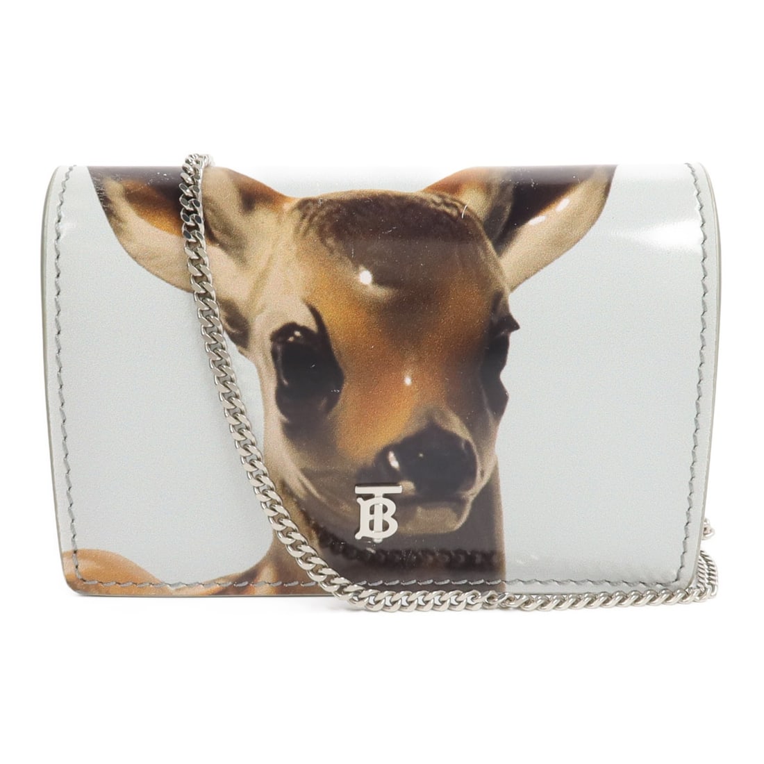 Burberry calfskin card case green brown leather: Burberry calfskin card case green brown leather A BURBERRY card case crafted from calfskin (cowhide) leather in green/brown/blue. It features a hook button closure, two card slots, and one pocket with